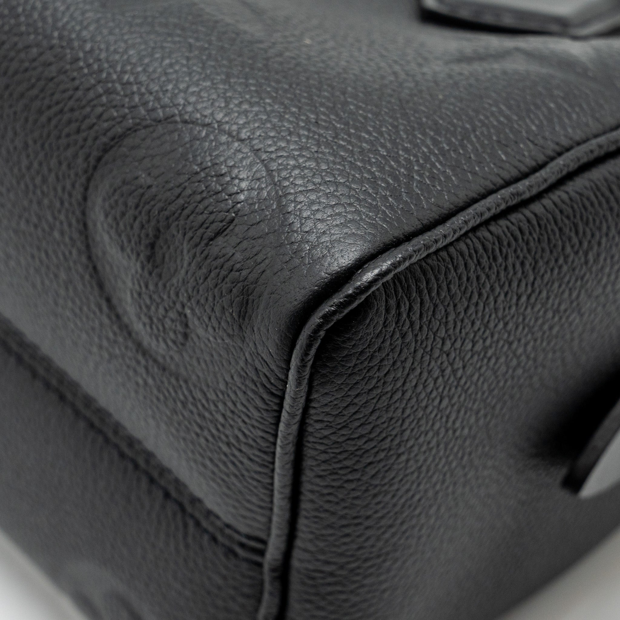 LOUIS VUITTON SPEEDY 20 BANDOULIERE MONOGRAM EMPREINTE BLACK GHW