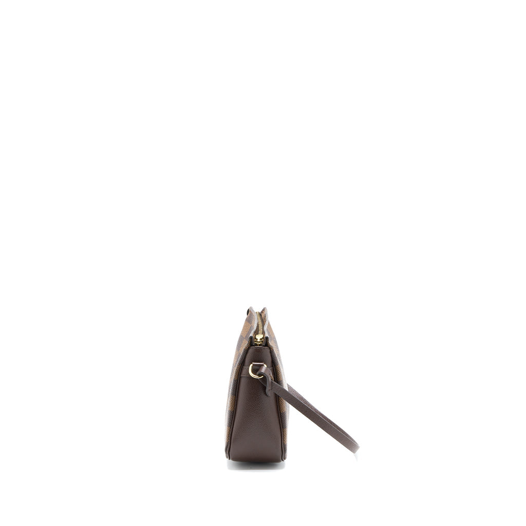 LOUIS VUITTON MINI CLUTCH DAMIER EBENE CANVAS GHW