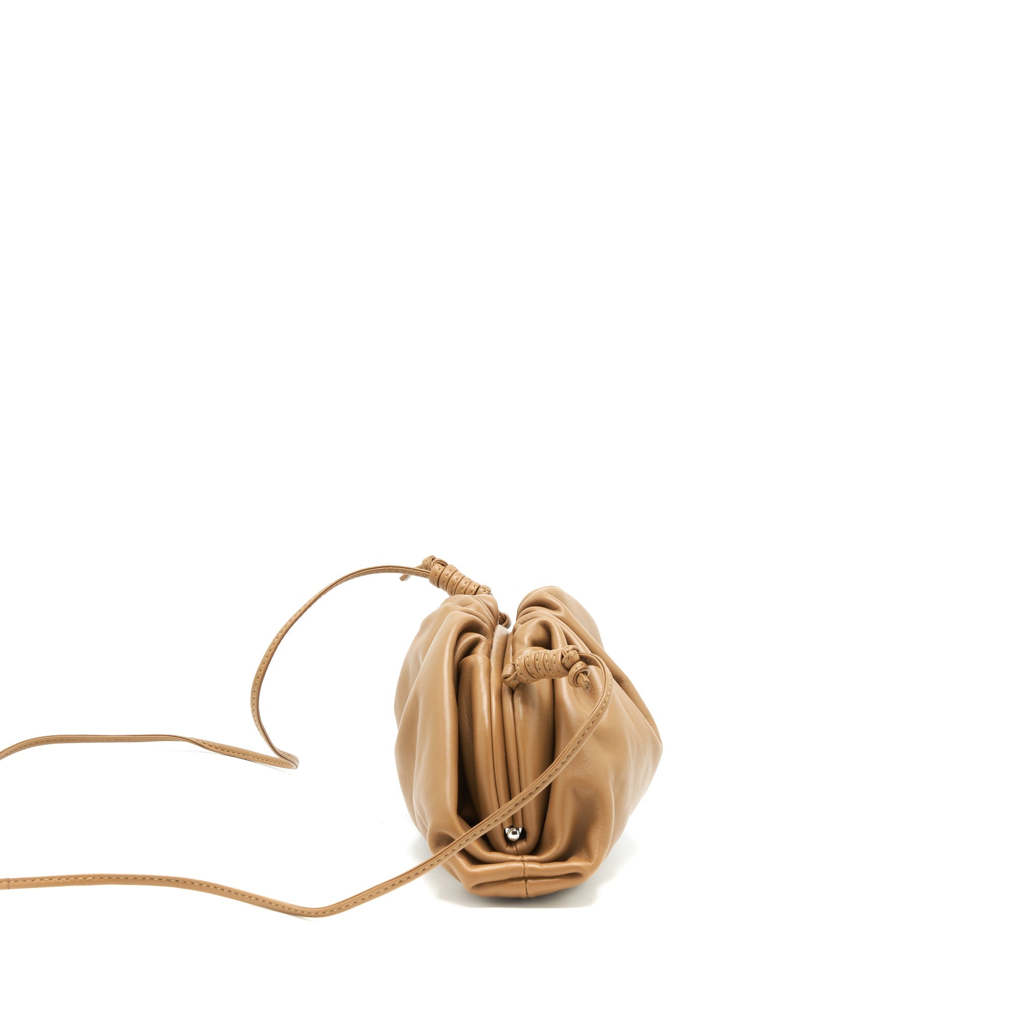 BOTTEGA VENETA MINI POUCH CARAMEL