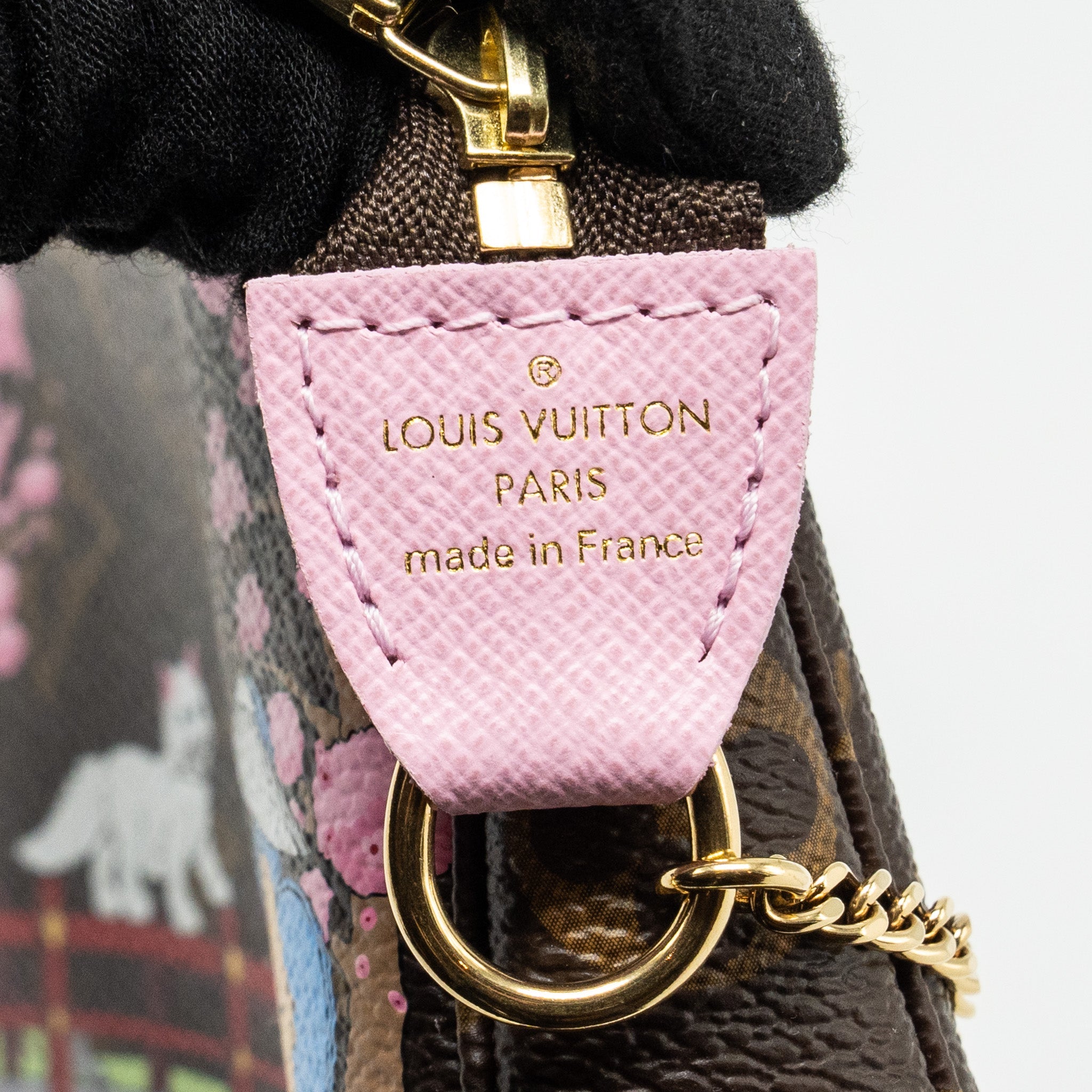 LOUIS VUITTON MINI POCHETTE ACCESSORIES 2021 CHRISTMAS LIMITED EDITION JAPANESE GARDEN SAKURA GHW