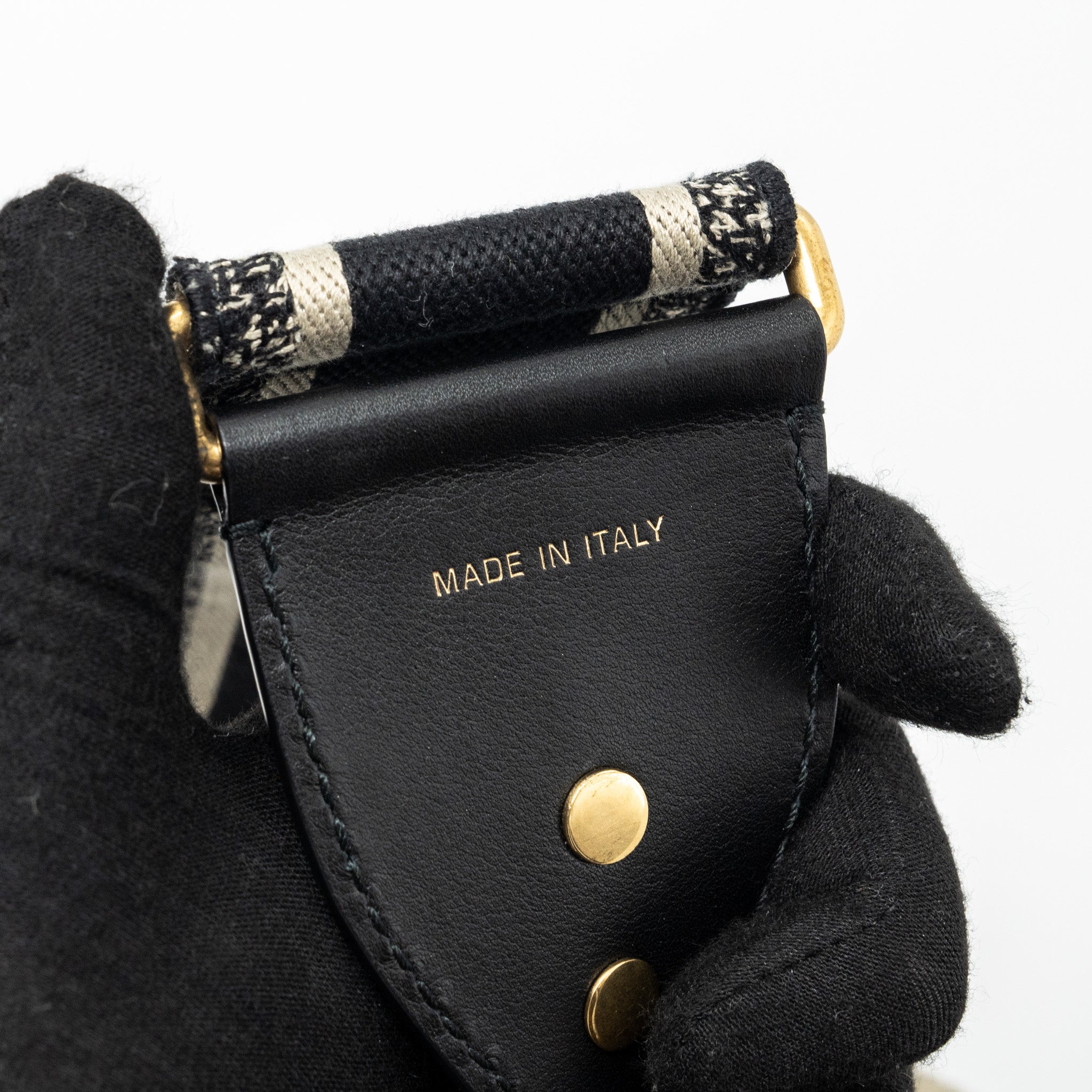 DIOR MINI SADDLE BAG CALFSKIN BLACK GHW  WITH AN EXTRA DIOR STRAP
