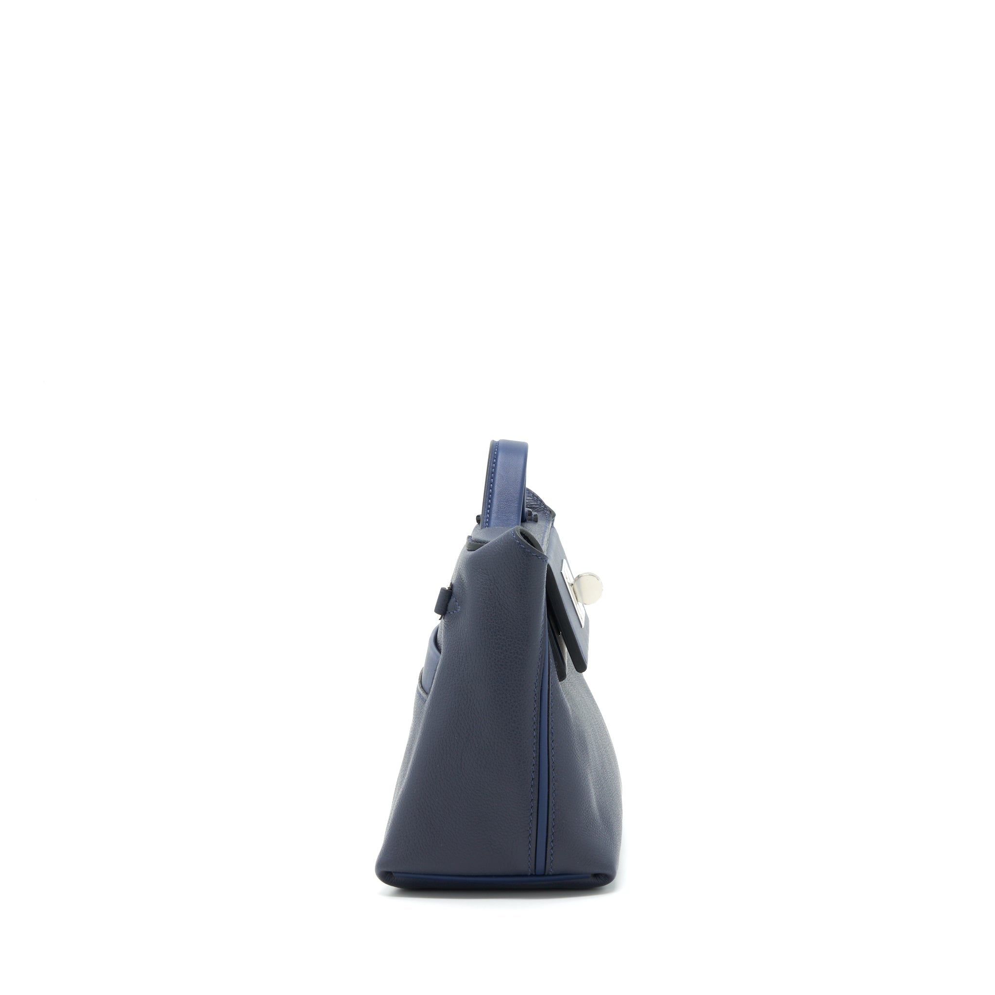 HERMES MINI 24/24 2424-21 BAG SWIFT BLUE NUIT/BLUE NAVY SHW