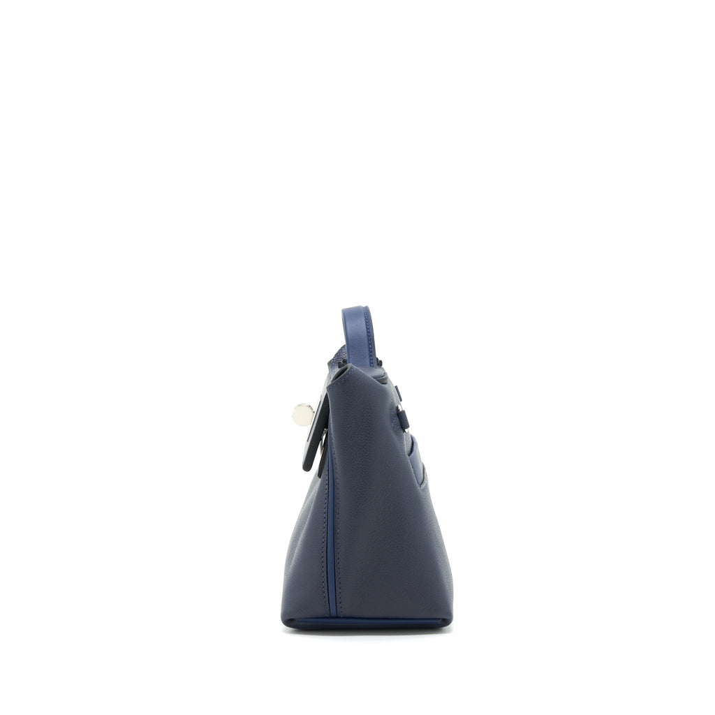 HERMES MINI 24/24 2424-21 BAG SWIFT BLUE NUIT/BLUE NAVY SHW