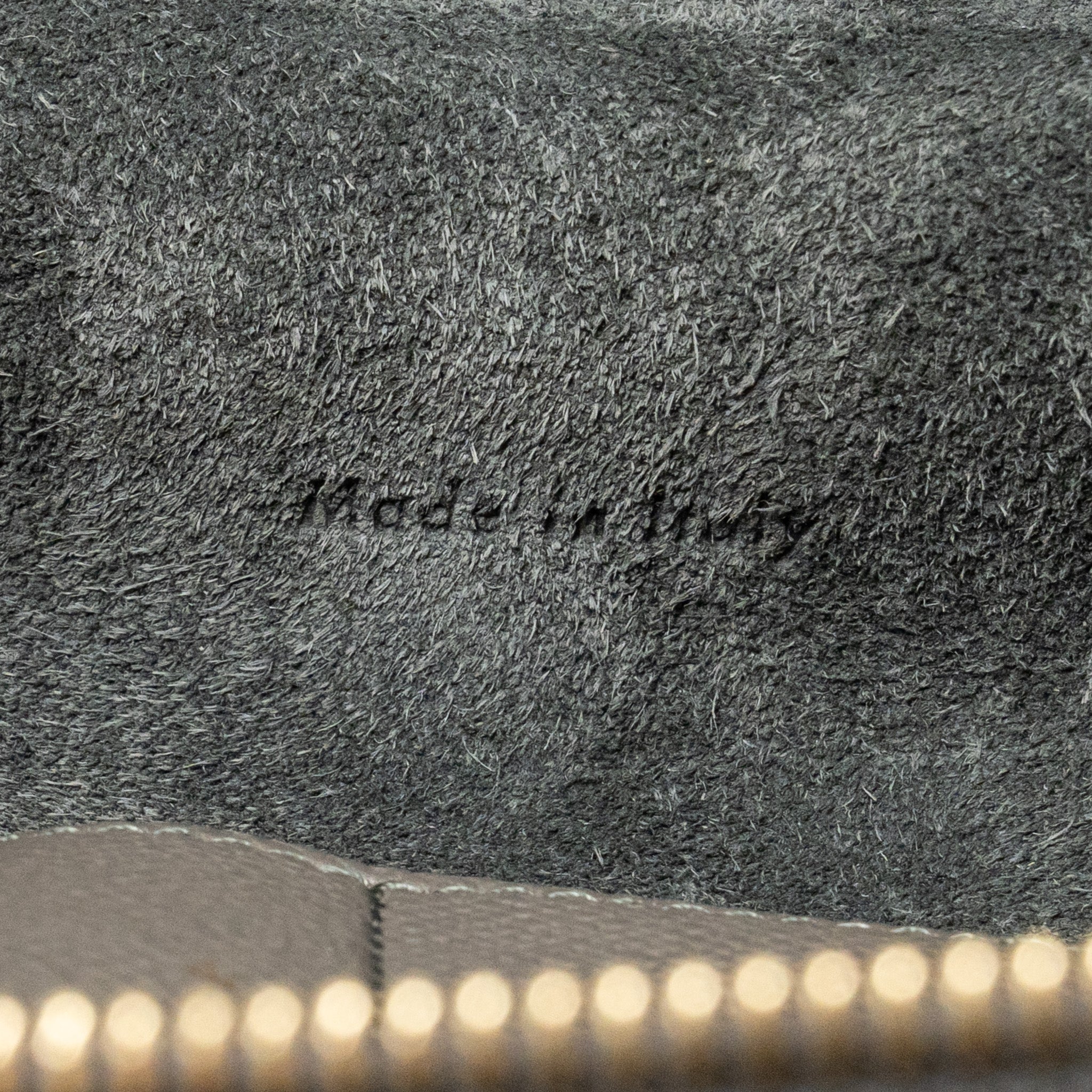 CELINE MINI BELT BAG GRAINED CALFSKIN GREY GHW