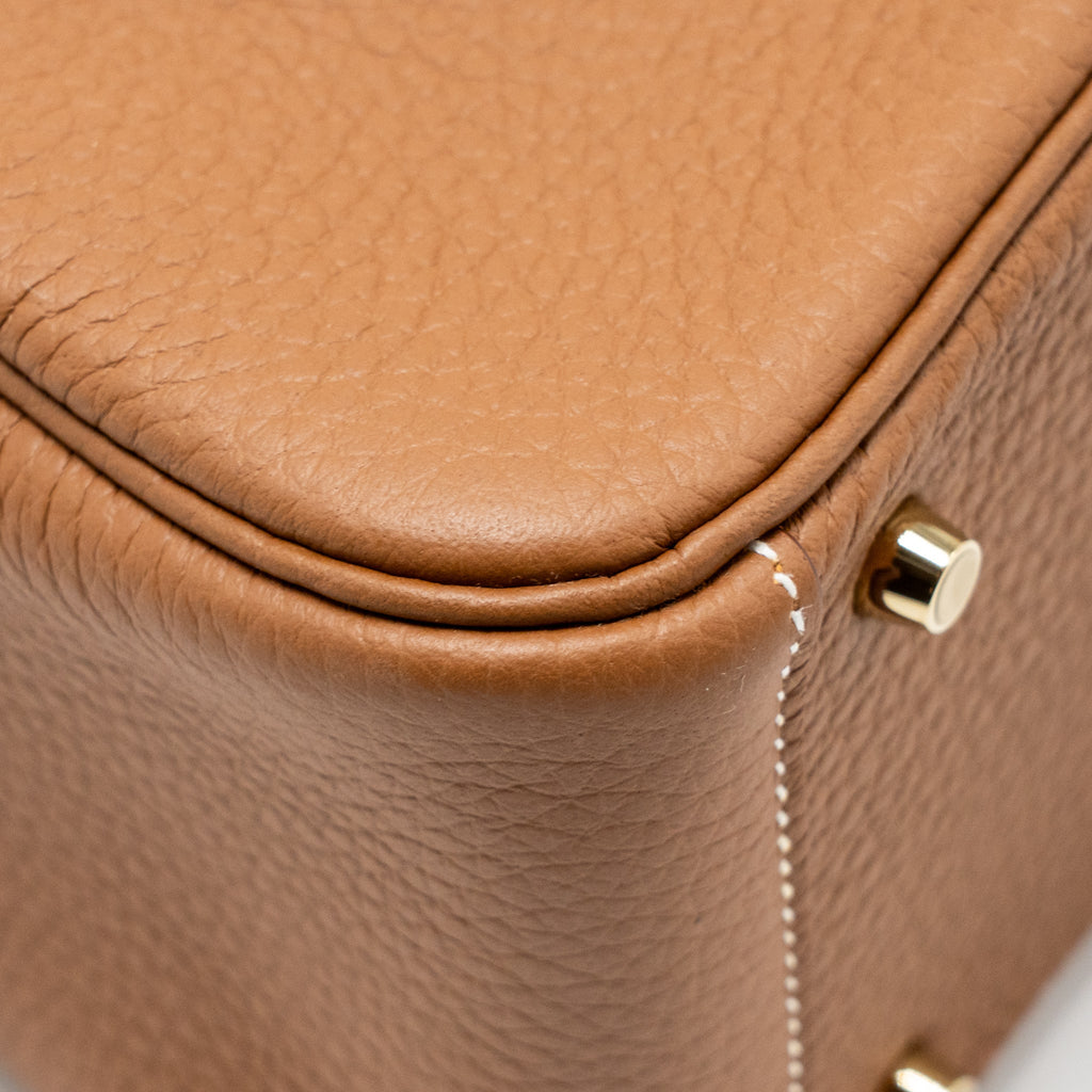 HERMES MINI LINDY II CLEMENCE GOLD GHW