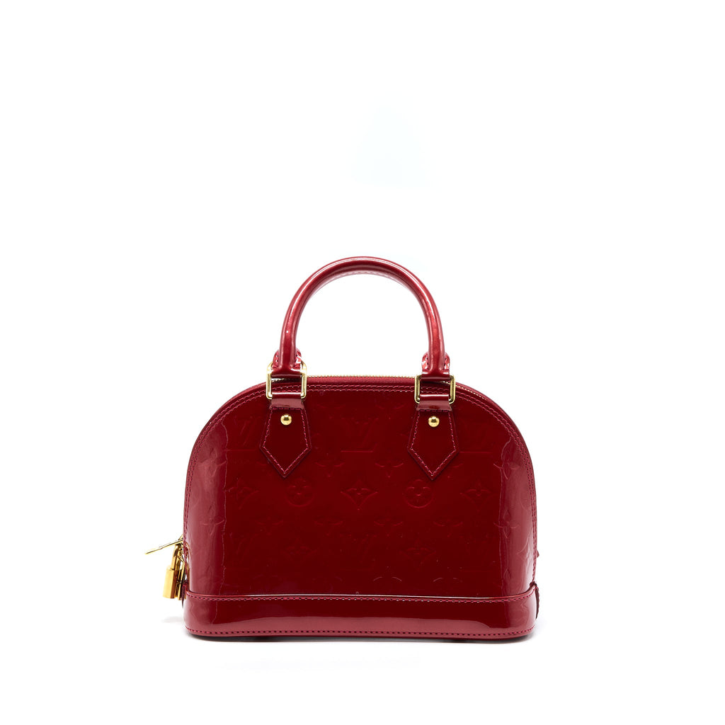 LOUIS VUITTON ALMA BB PATENT RED GHW