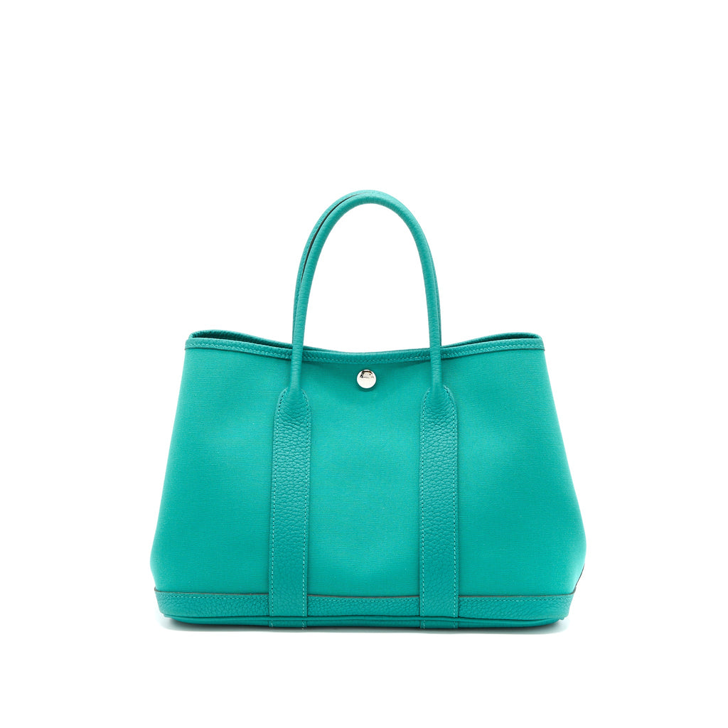 HERMES GARDEN PARTY 30 CANVAS/NEGONDA GREEN SHW