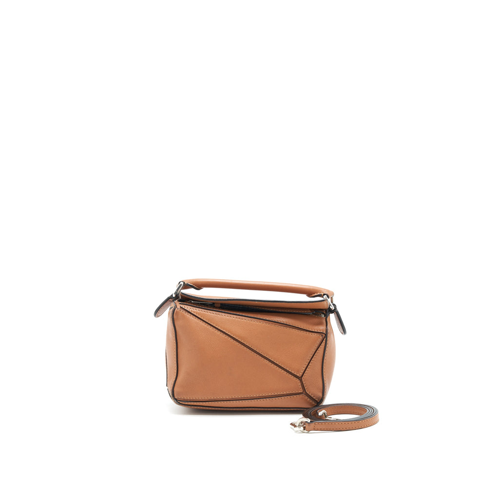 LOEWE MINI PUZZLE BAG IN TAN