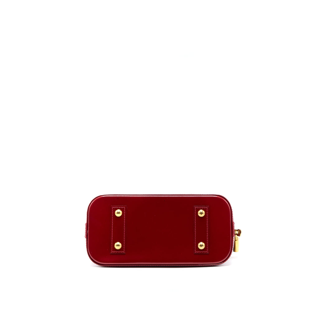 LOUIS VUITTON ALMA BB PATENT RED GHW