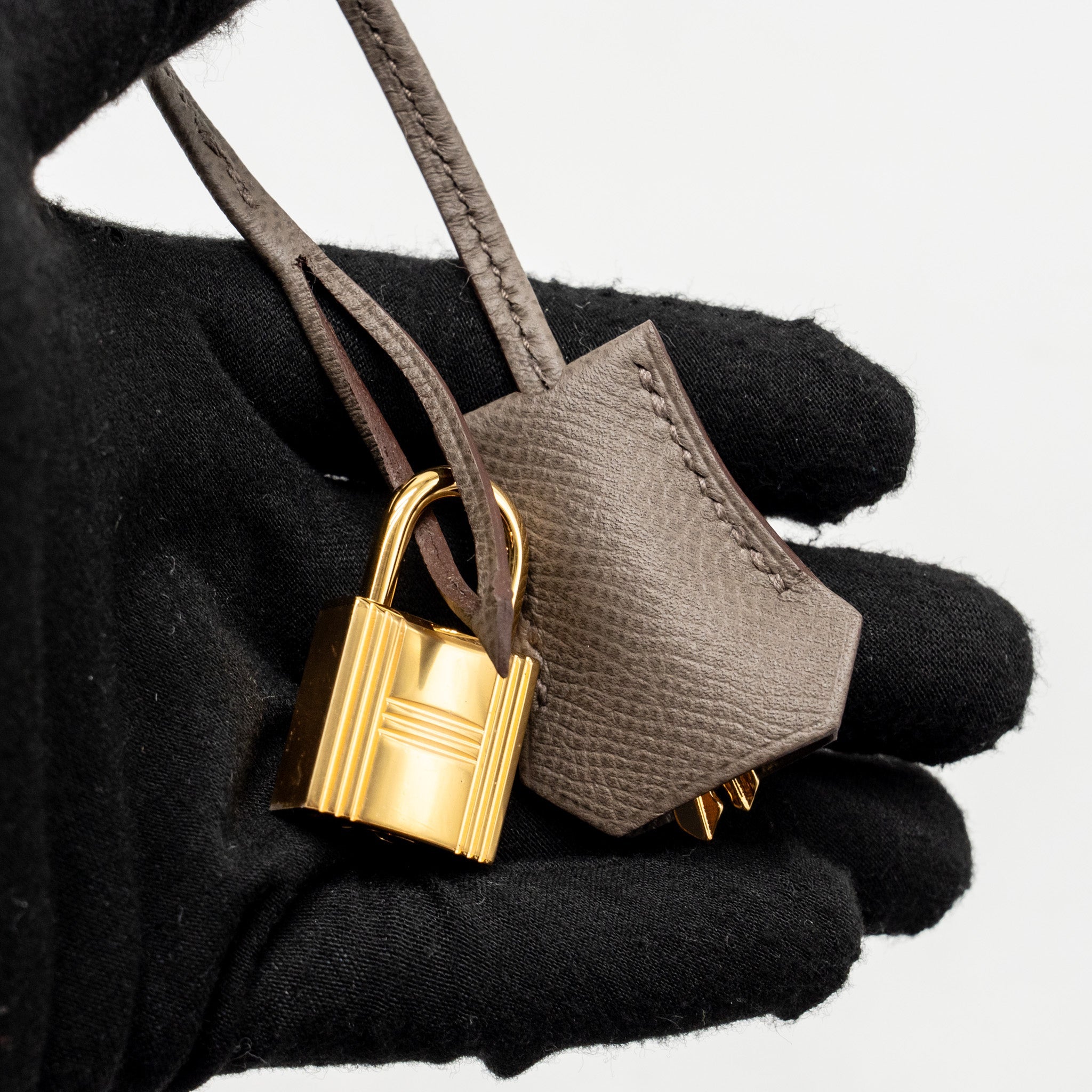 HERMES KELLY 28 EPSOM GRIS ETAIN GHW