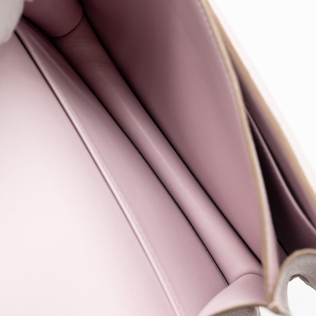 HERMES MINI CONSTANCE CHÈVRE MYSORE MAUVE PALE RGHW
