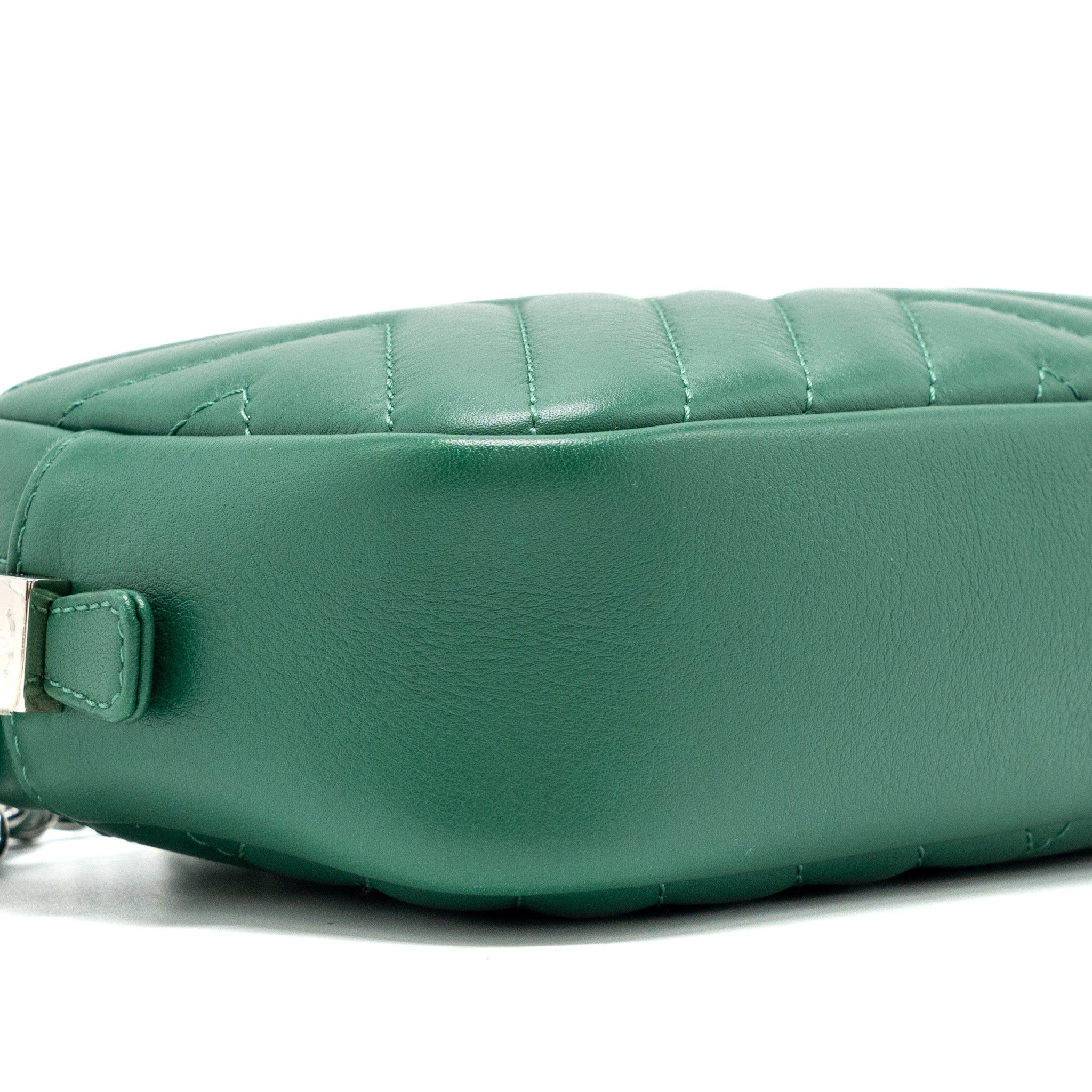 CHANEL SMALL CAMERA BAG CALFSKIN GREEN SHW