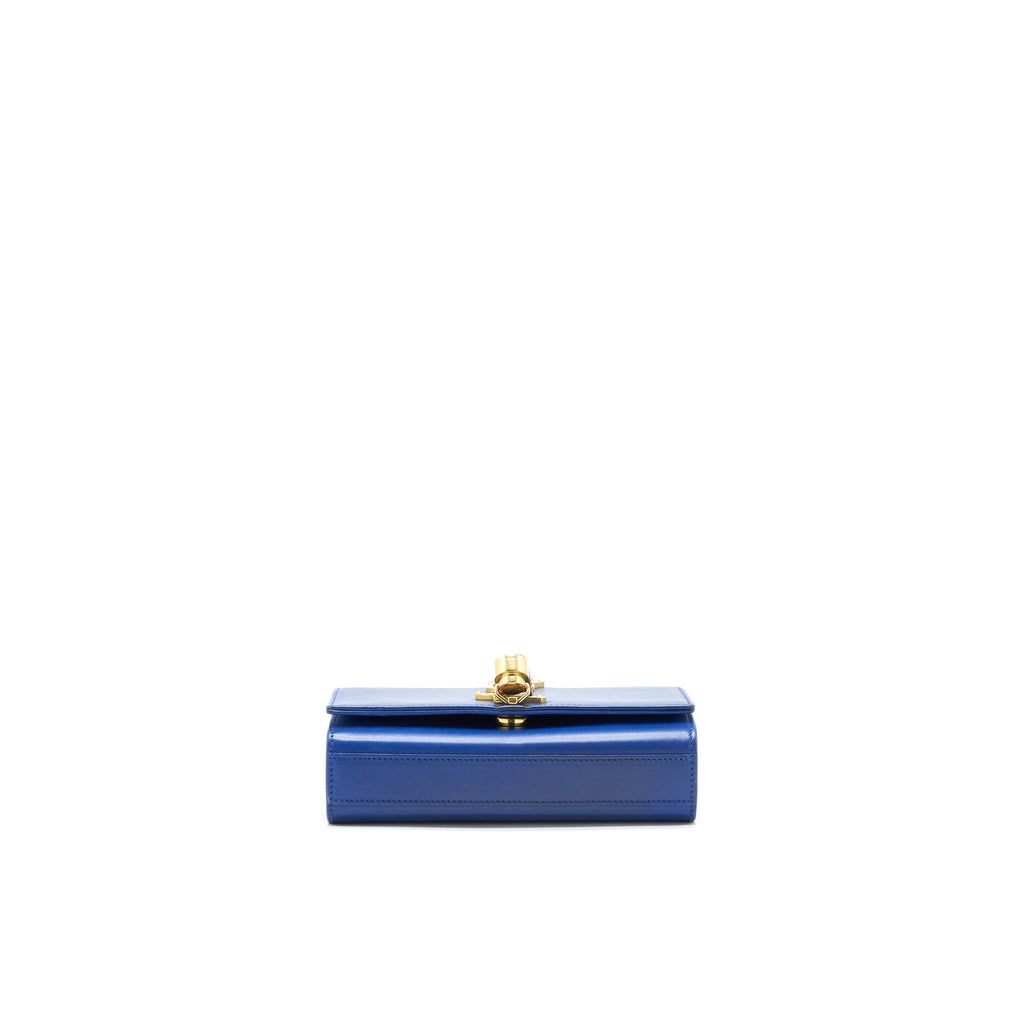 SAINT LAURENT/YSL MINI KATE BAG TASSEL ELECTRIC BLUE GHW
