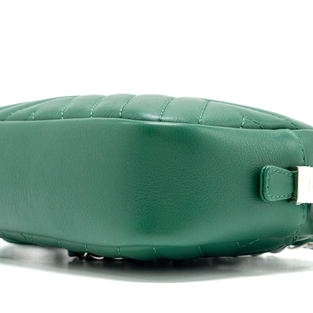 CHANEL SMALL CAMERA BAG CALFSKIN GREEN SHW