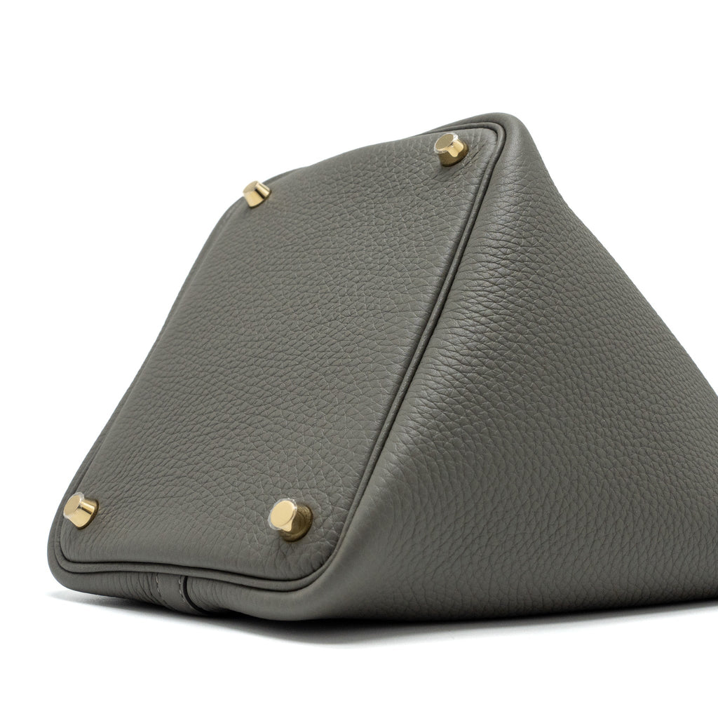 HERMES PICOTIN 18 LOCK BAG CLEMENCE 0L GRIS MEYER GHW