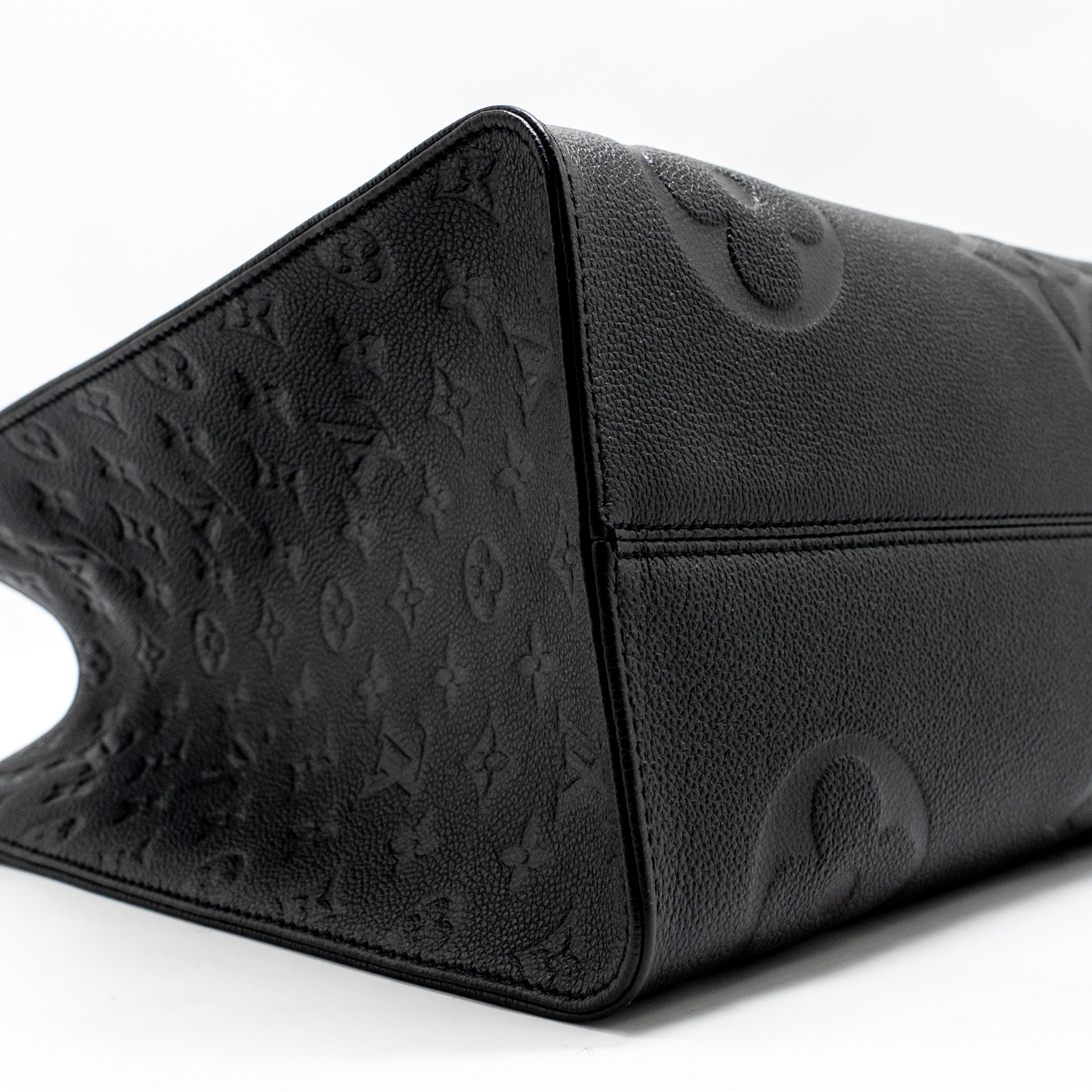 LOUIS VUITTON ONTHEGO GM MONOGRAM EMPREINTE LEATHER BLACK GHW