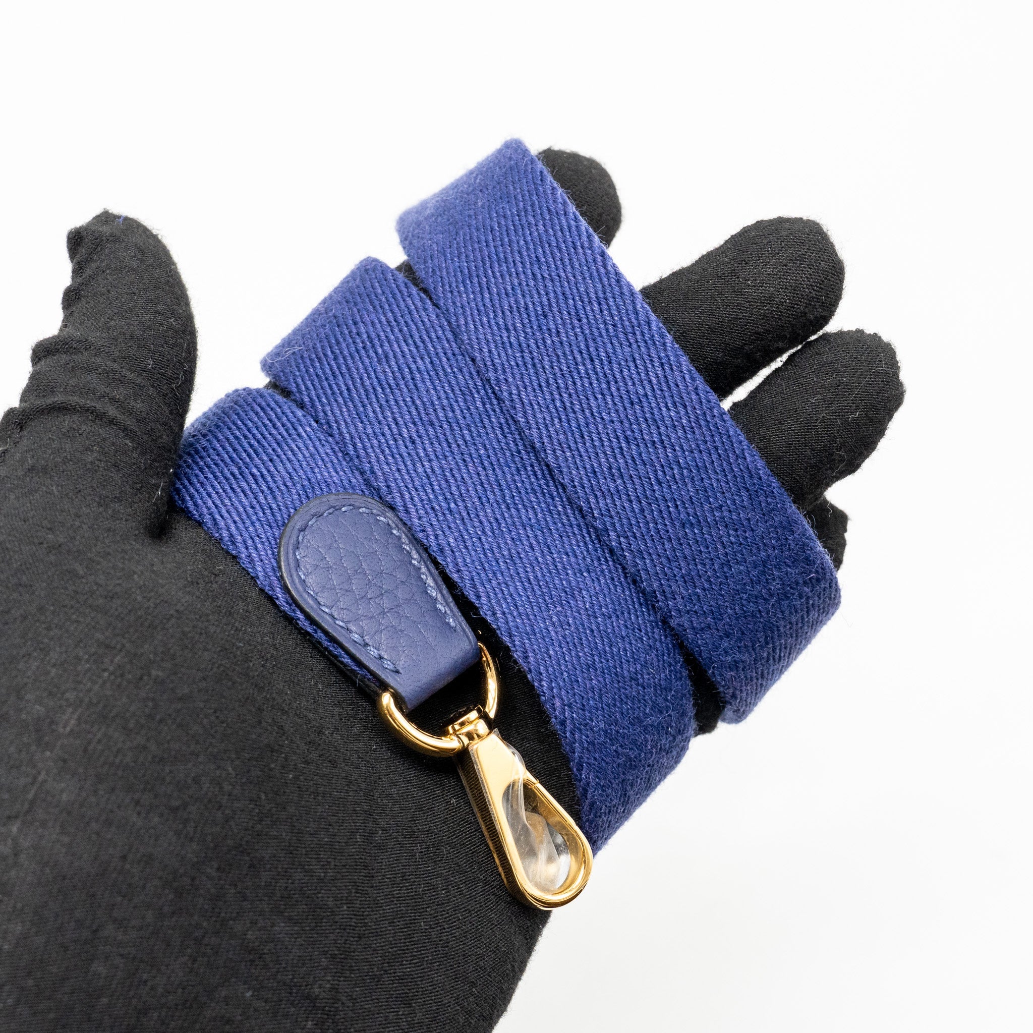 HERMES MINI EVELYNE CLEMENCE BLUE GHW