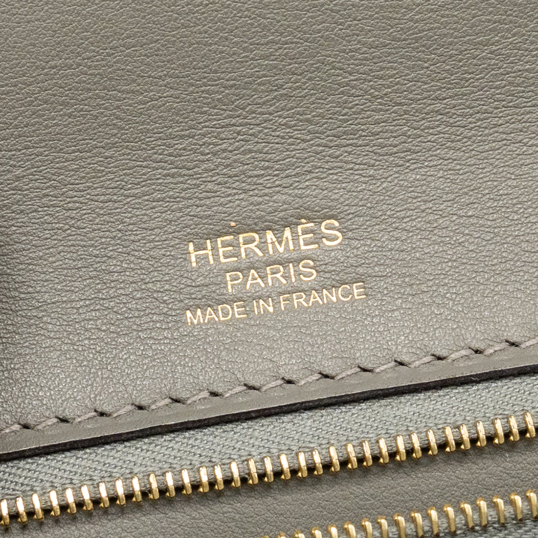 HERMES 2424 24/24-29 BAG TOGO/SWIFT GRIS MEYER GHW