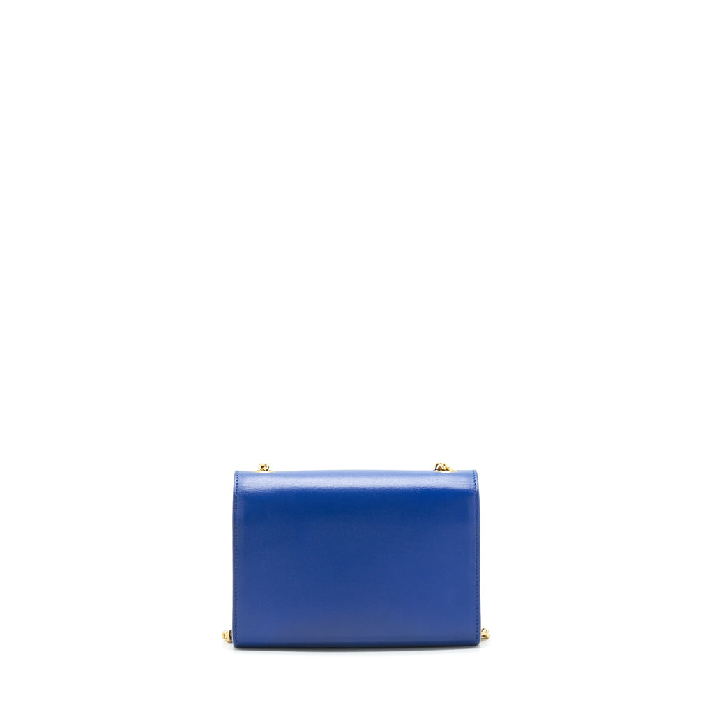 SAINT LAURENT/YSL MINI KATE BAG TASSEL ELECTRIC BLUE GHW