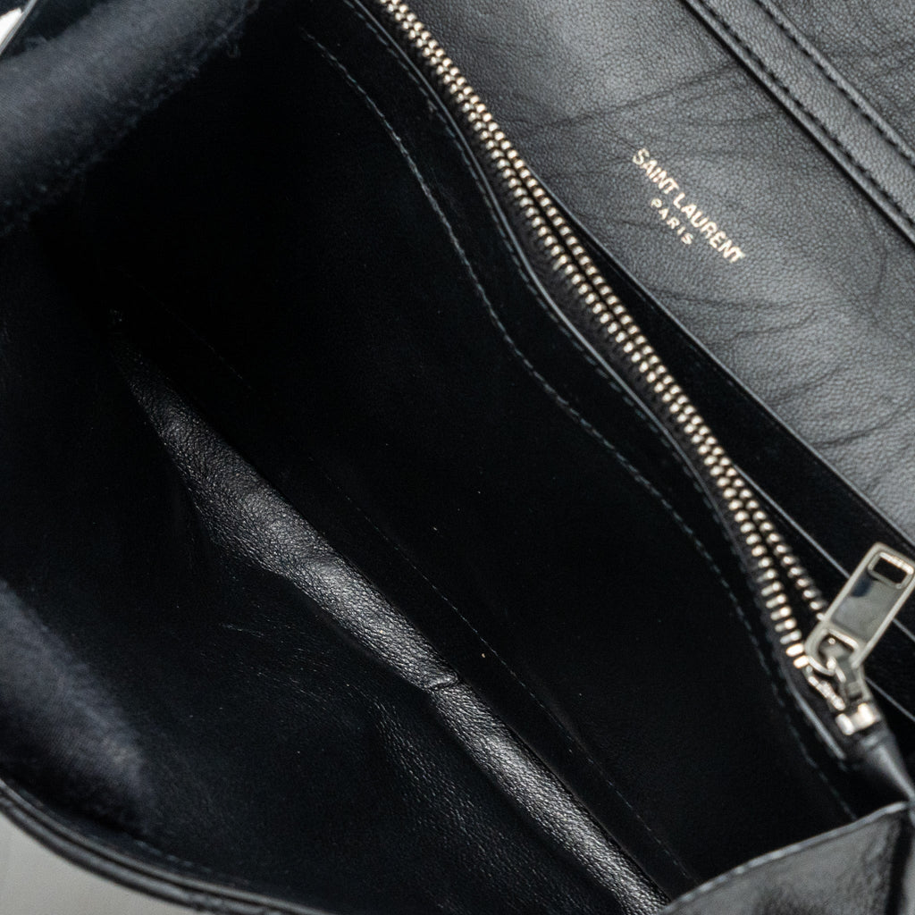 SAINT LAURENT/YSL BECKY CHAIN BAG QUILTED LAMBSKIN BLACK SHW