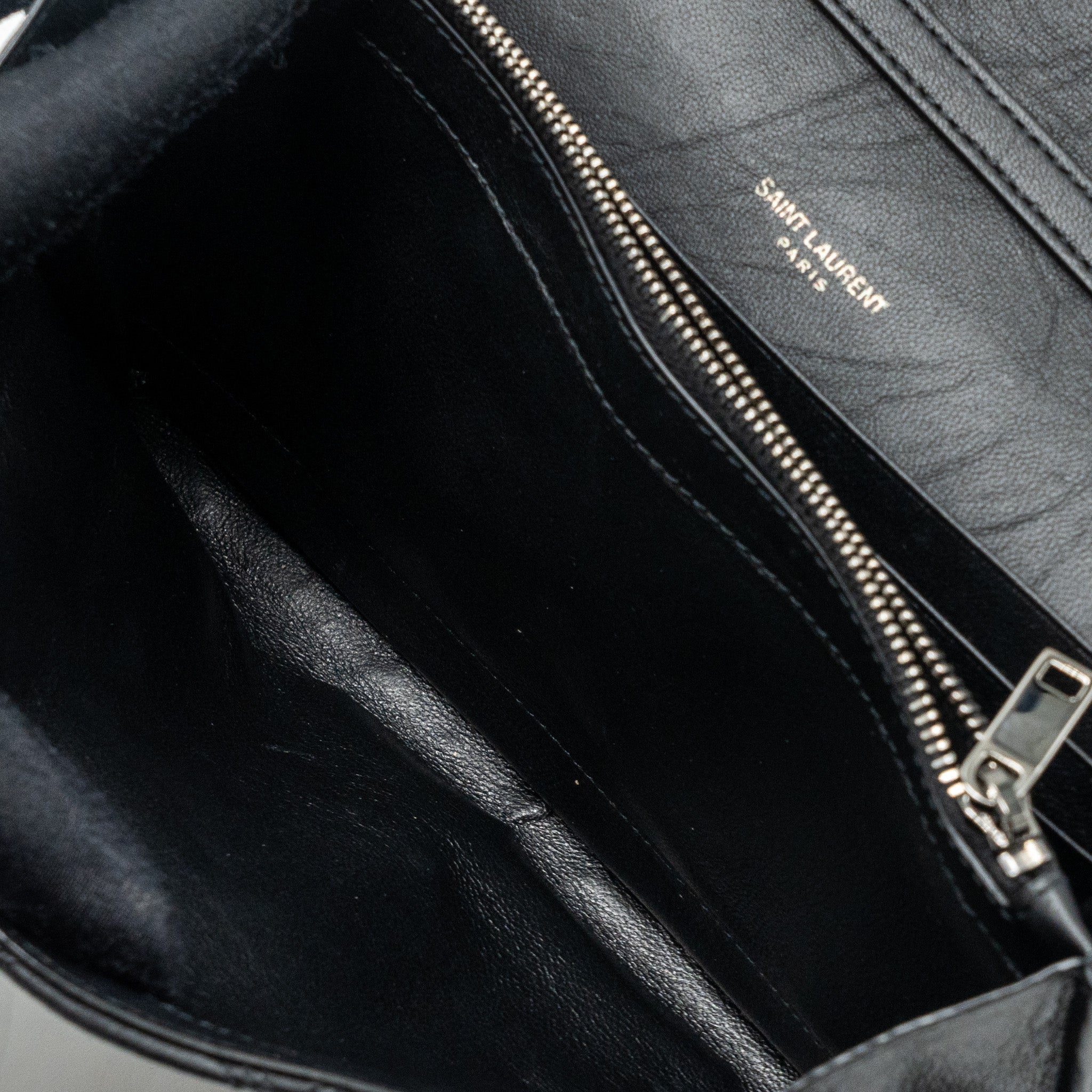 SAINT LAURENT/YSL BECKY CHAIN BAG QUILTED LAMBSKIN BLACK SHW