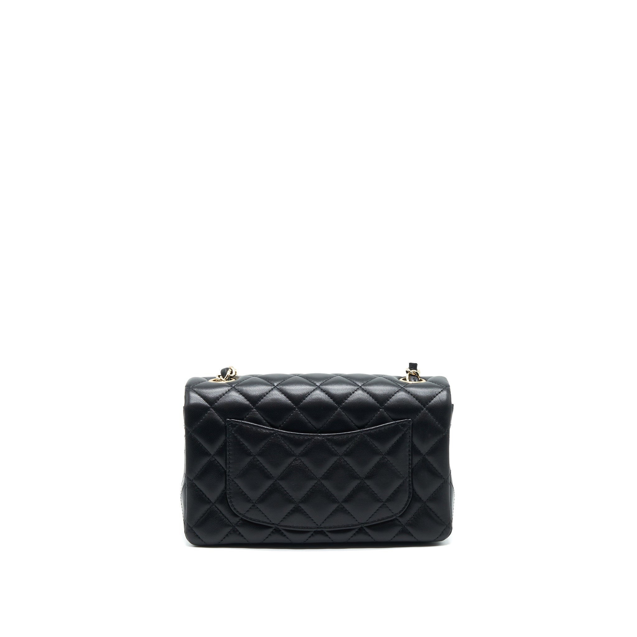 CHANEL MINI RECTANGULAR FLAP BAG LAMBSKIN LGHW(MICROCHIP)