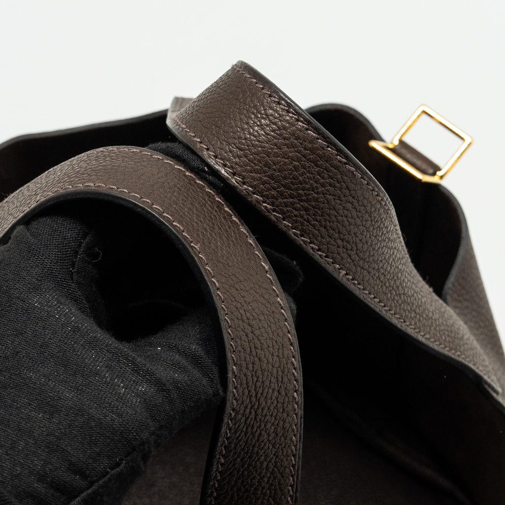HERMES PICOTIN 18 LOCK BAG BARENIA FAUBOURG EBENE GHW