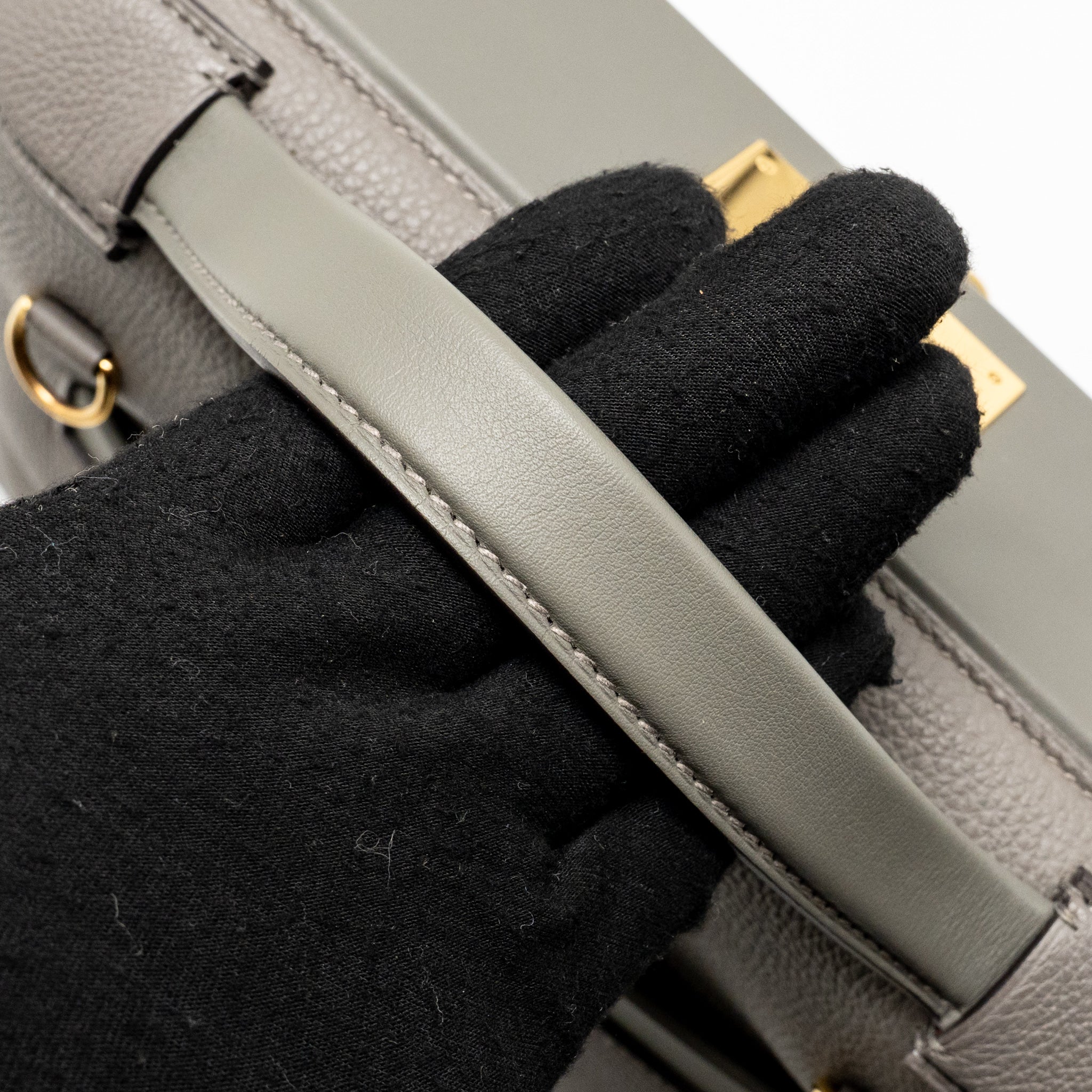 HERMES 2424 24/24-29 BAG TOGO/SWIFT GRIS MEYER GHW