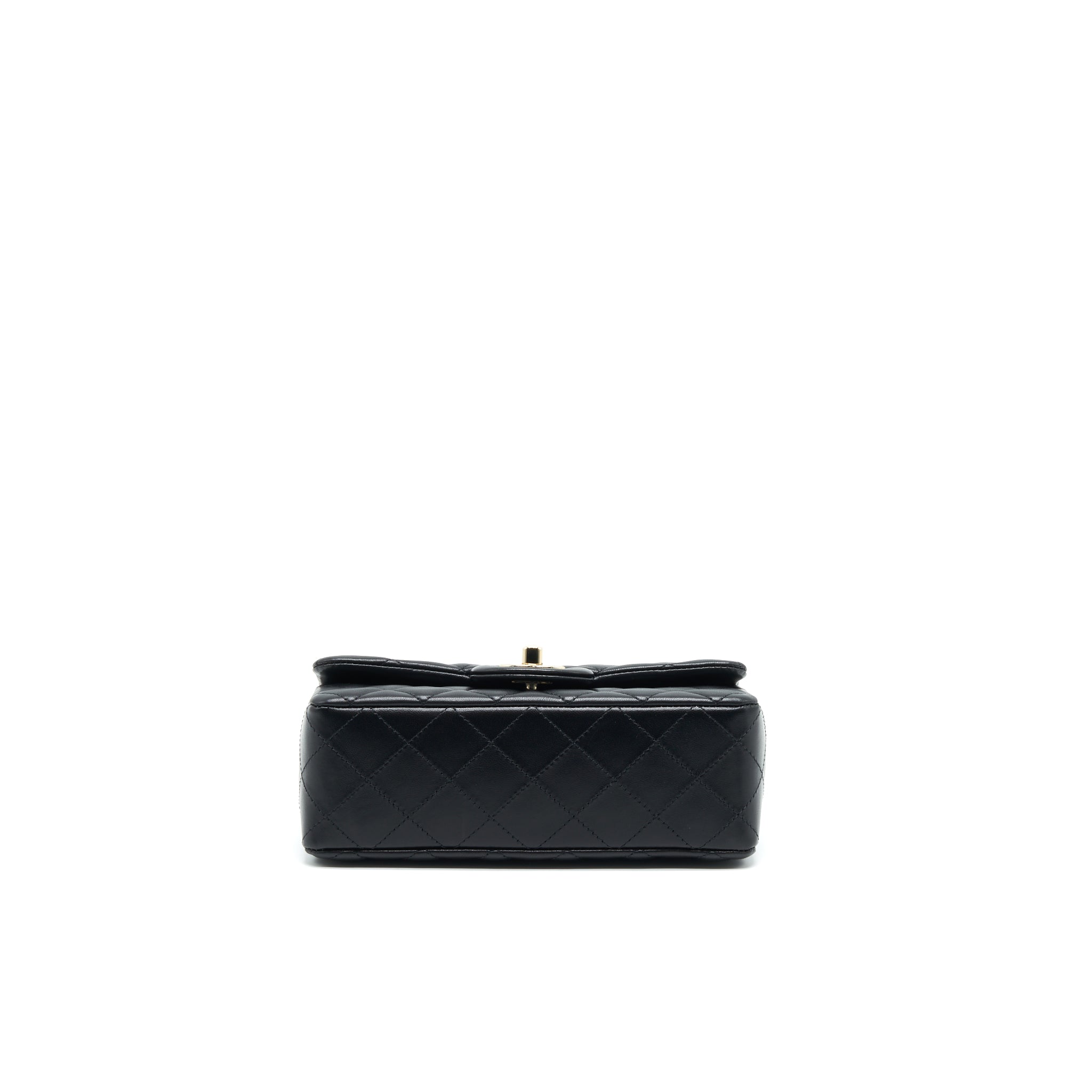 CHANEL MINI RECTANGULAR FLAP BAG LAMBSKIN LGHW(MICROCHIP)