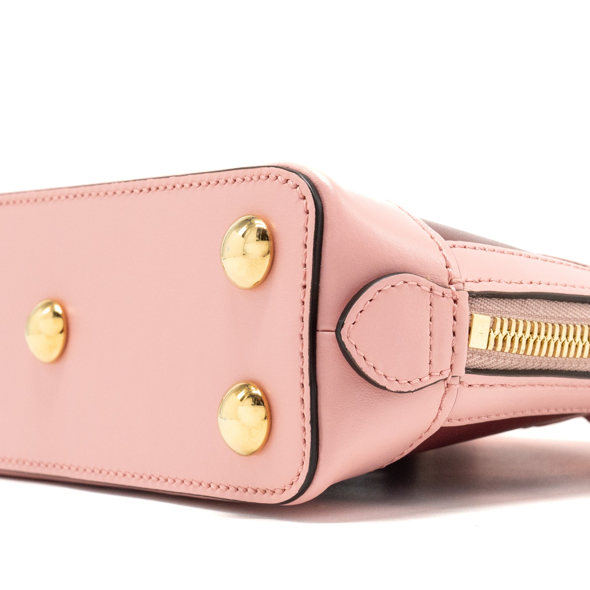 GUCCI HORSEBIT 1955 MINI TOP HANDLE BAG CALFSKIN MULTICOLOUR PINK GHW