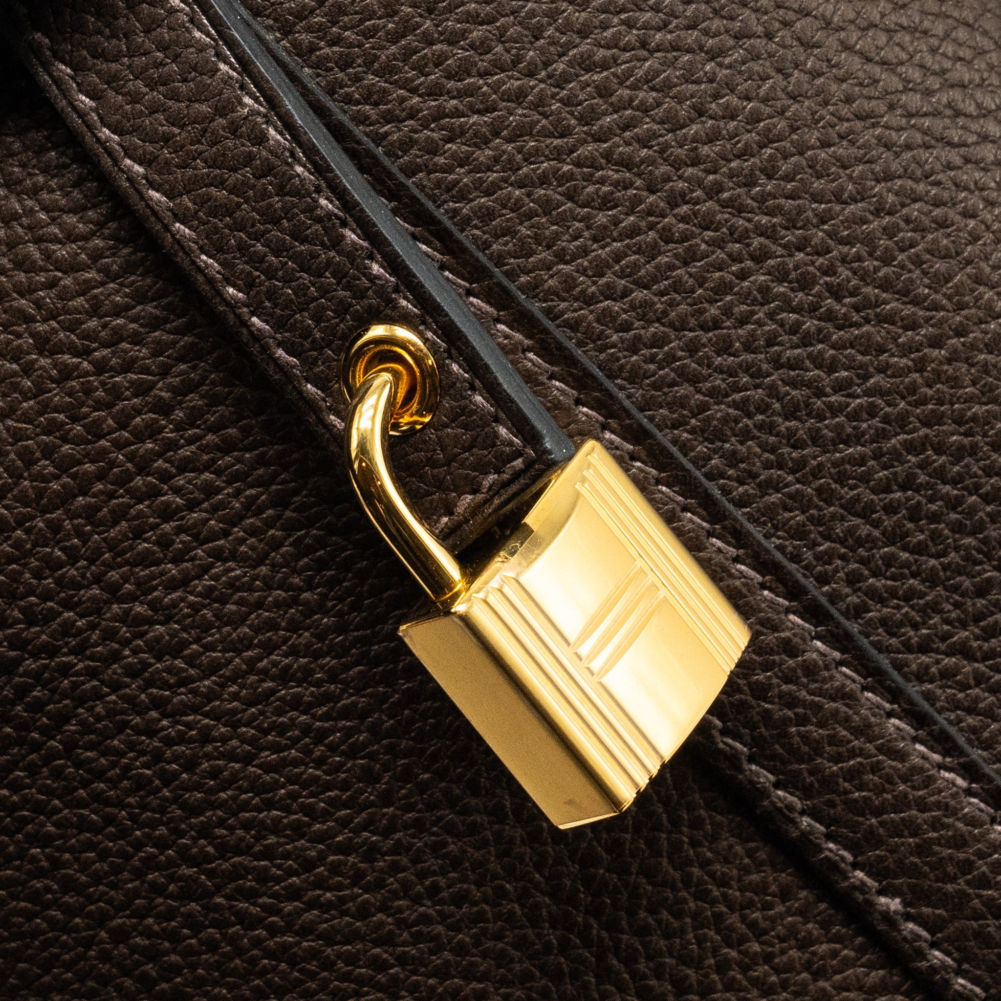HERMES PICOTIN 18 LOCK BAG BARENIA FAUBOURG EBENE GHW