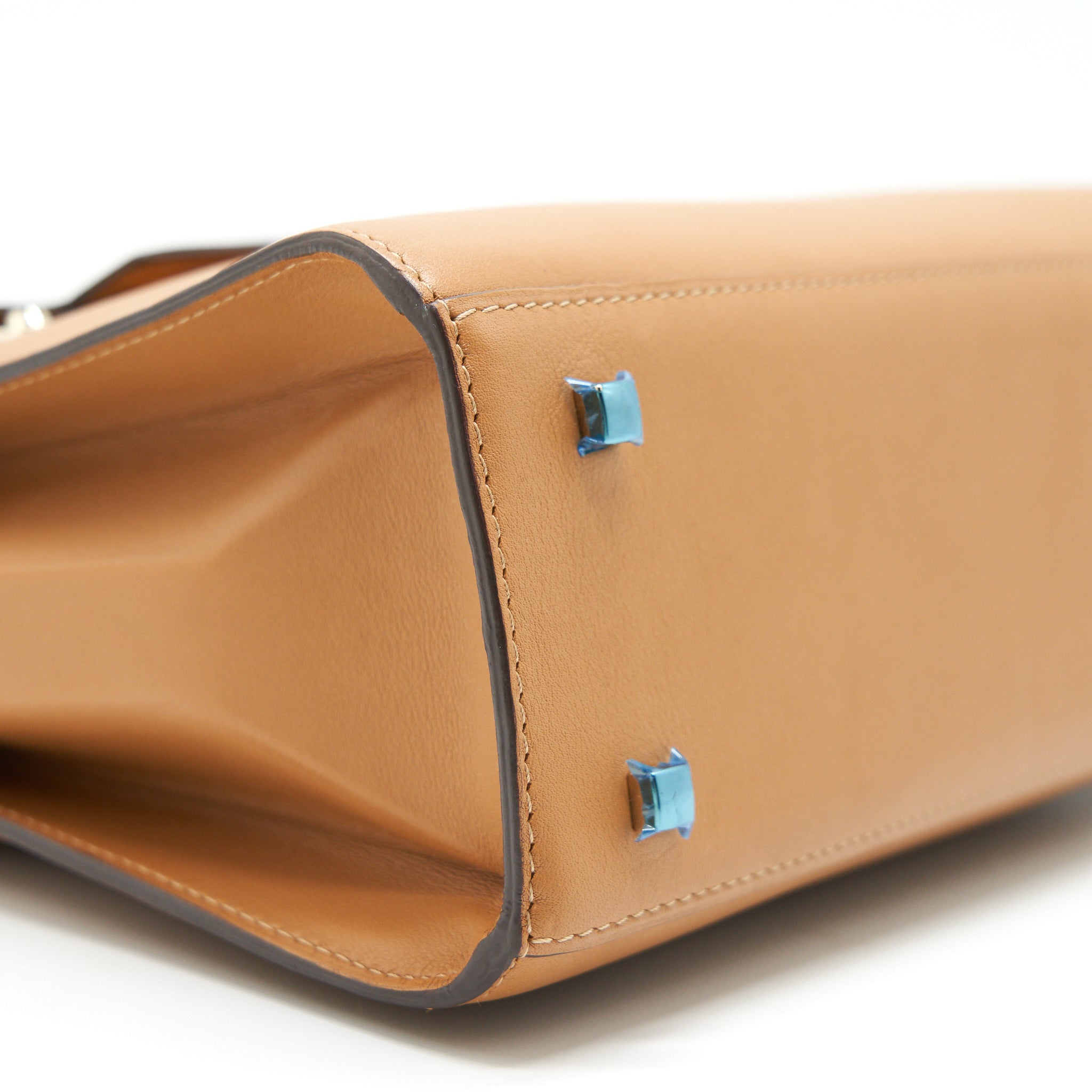 DELVAUX TEMPETE TOTE BAG CARAMEL WITH LGHW