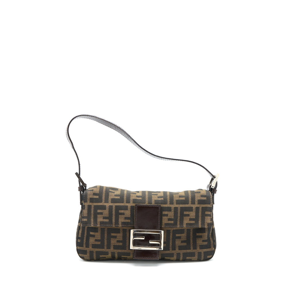 FENDI VINTAGE BAGUETTE SHOUDER BAG FF JACQIARD SHW
