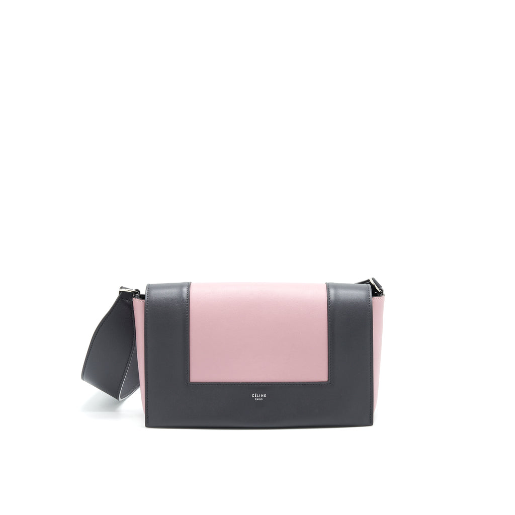 CELINE FRAME SHOULDER BAG LIGHT PURPLE/ DARK GREY