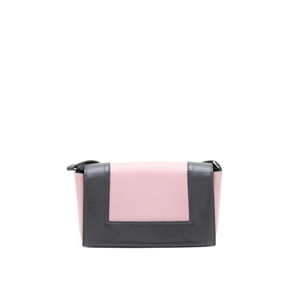 CELINE FRAME SHOULDER BAG LIGHT PURPLE/ DARK GREY