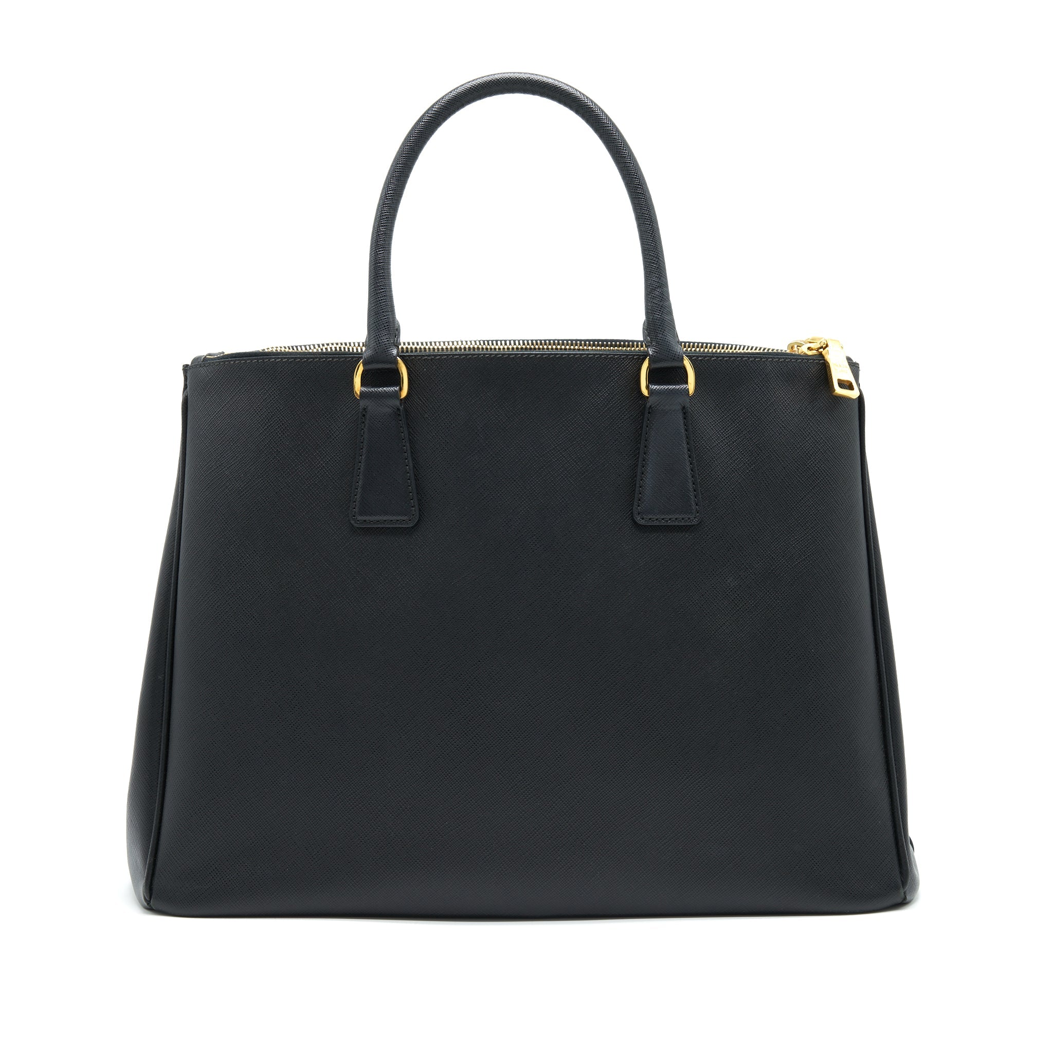PRADA SAFFIANO LARGE TOTE BAG BLACK GHW