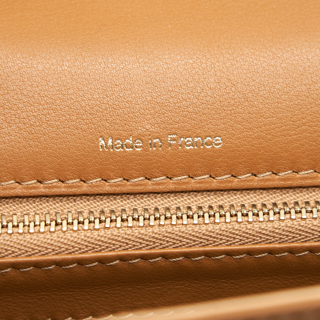 DELVAUX TEMPETE TOTE BAG CARAMEL WITH LGHW