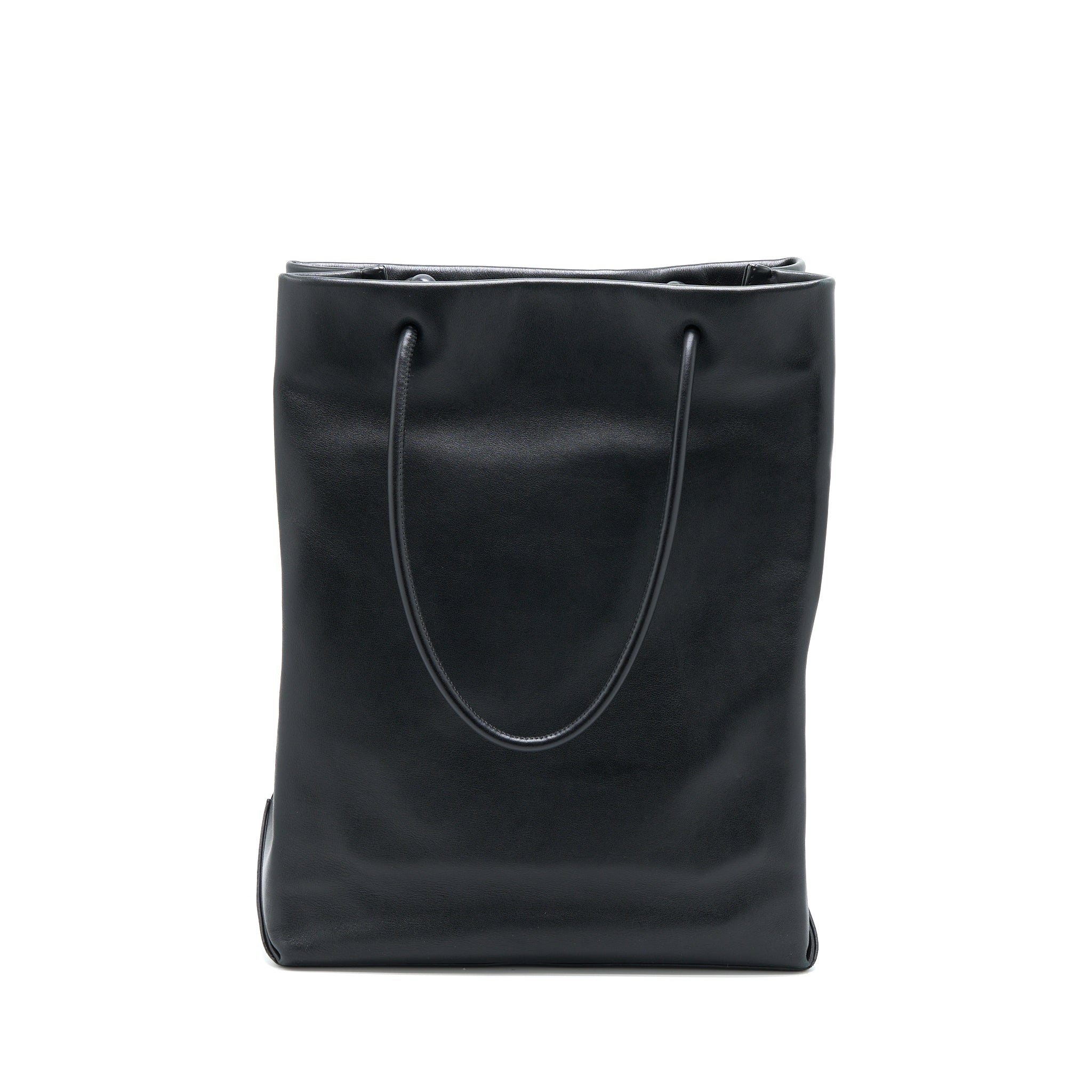 CHANEL VINTAGE CAMBON TOTE BAG CALFSKIN BLACK SHW