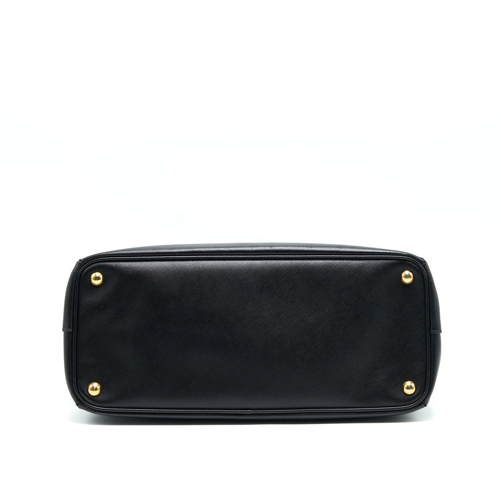 PRADA SAFFIANO LARGE TOTE BAG BLACK GHW