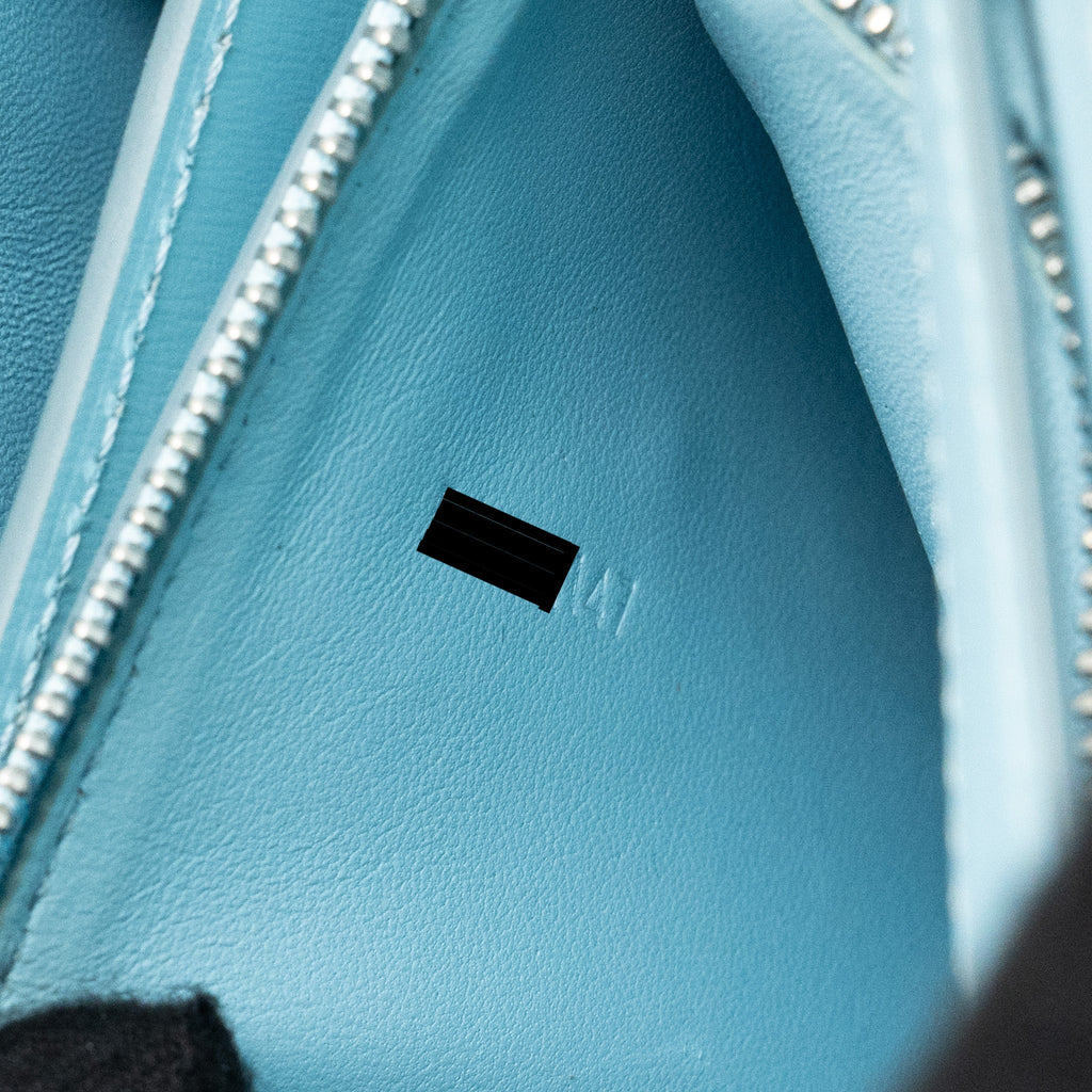 CELINE MEDIUM CLASSIC BOX BAG CALFSKIN LIGHT BLUE SHW