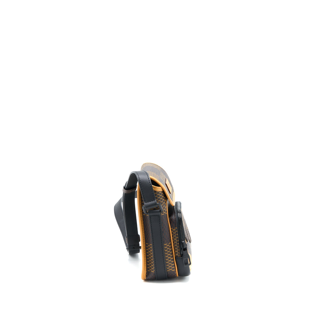 LOUIS VUITTON X NIGO AMAZON SLING BAG MONOGRAM CANVAS BLACK HARDWARE