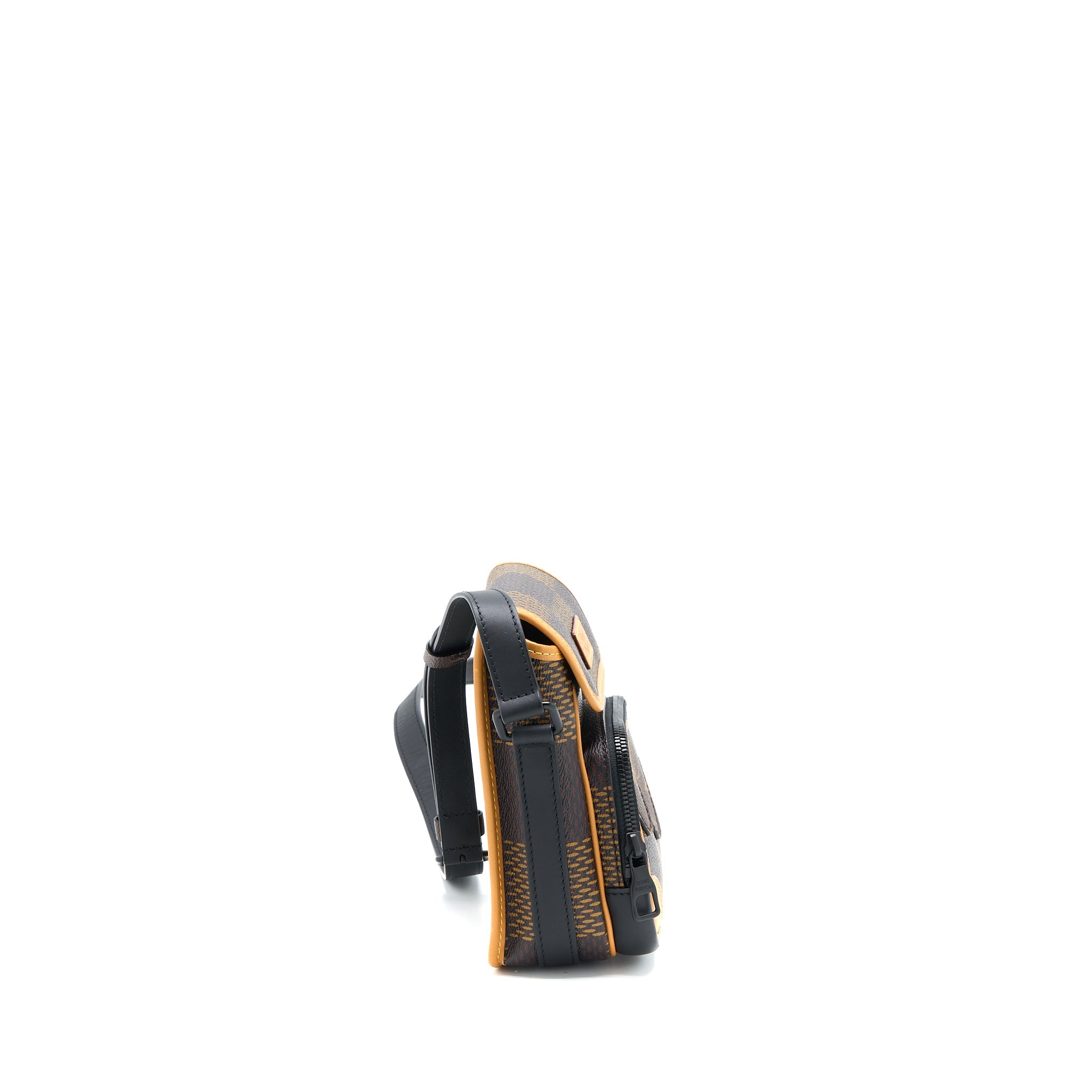 LOUIS VUITTON X NIGO AMAZON SLING BAG MONOGRAM CANVAS BLACK HARDWARE