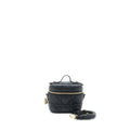 DIOR MICRO LADY DIOR VANITY CASE LAMBSKIN BLACK LGHW