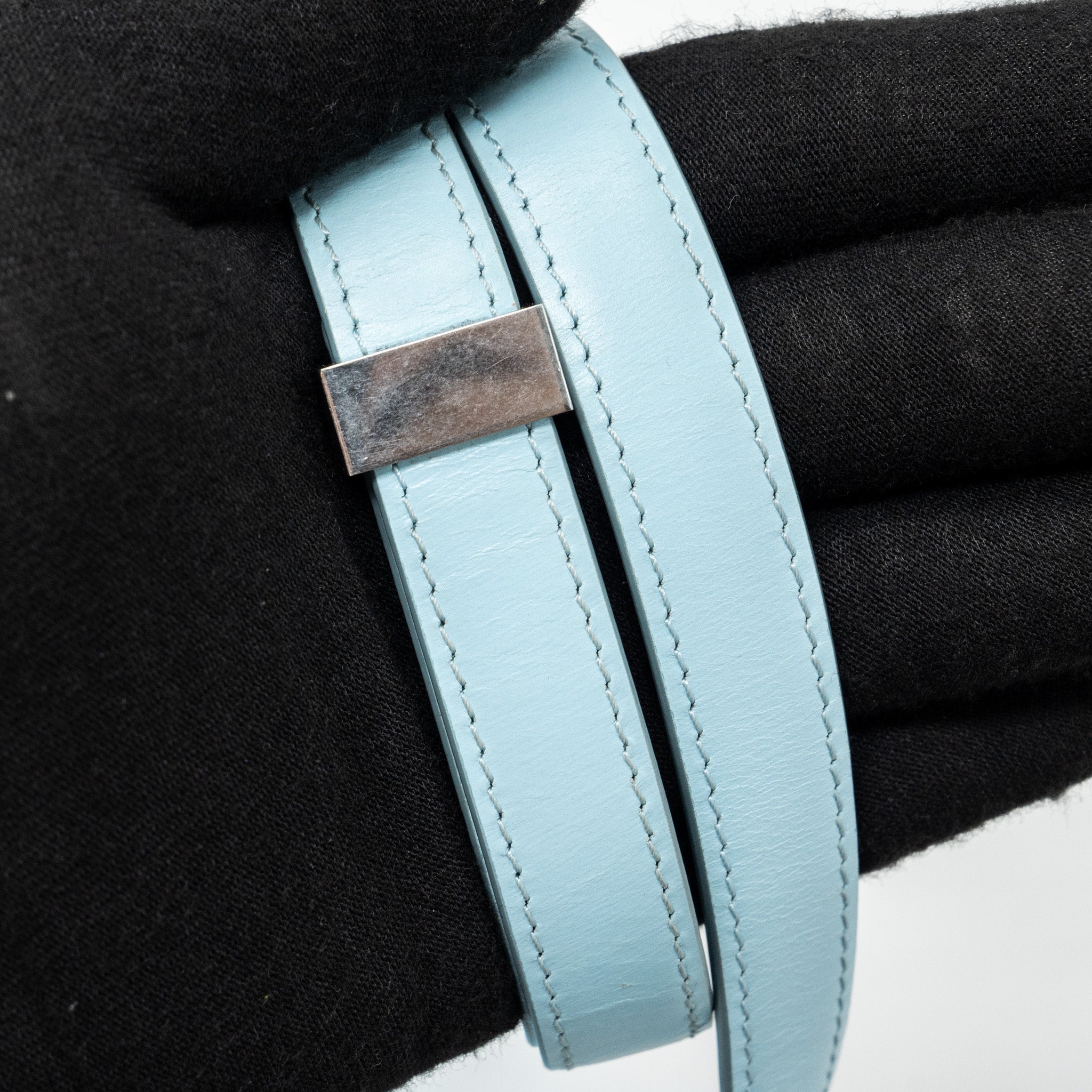 CELINE MEDIUM CLASSIC BOX BAG CALFSKIN LIGHT BLUE SHW
