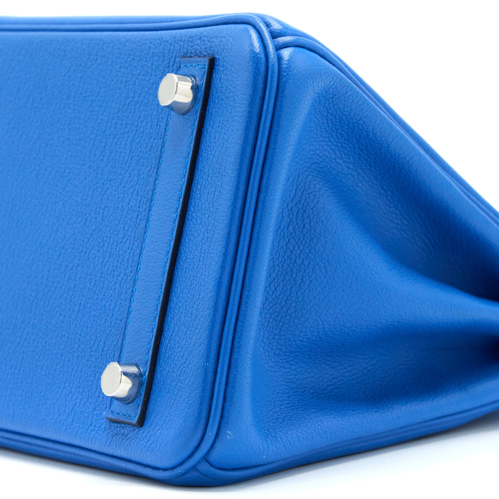 HERMES BIRKIN 25 TAURILLION NOVILLO I7 BLUE ZELLIGE SHW
