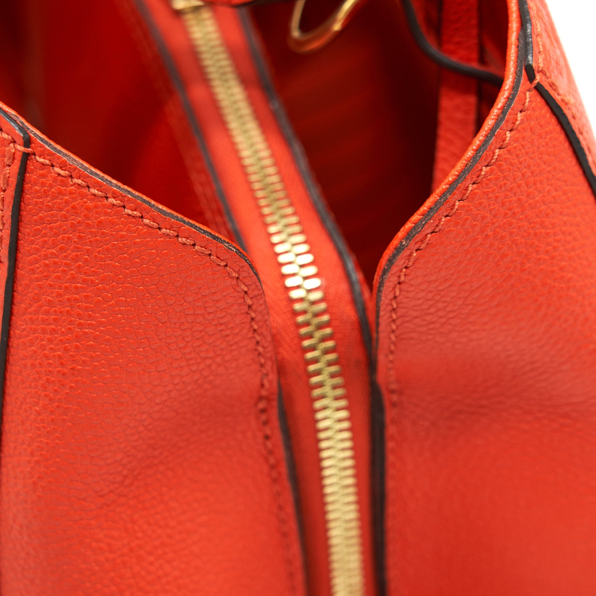 LOUIS VUITTON MONTAIGNE MM ORANGE MONOGRAM EMPREINTE YEAR 2015