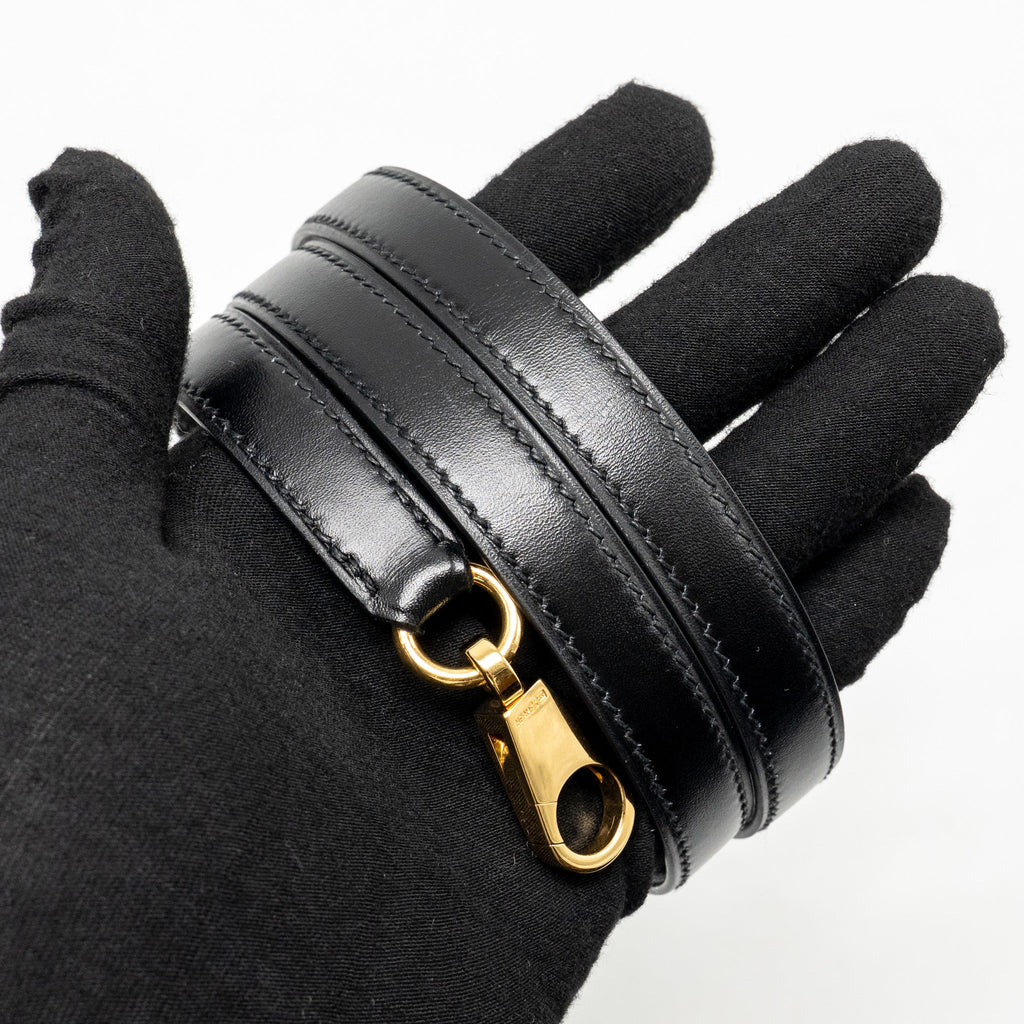 HERMES KELLY 32 BOX BLACK GHW