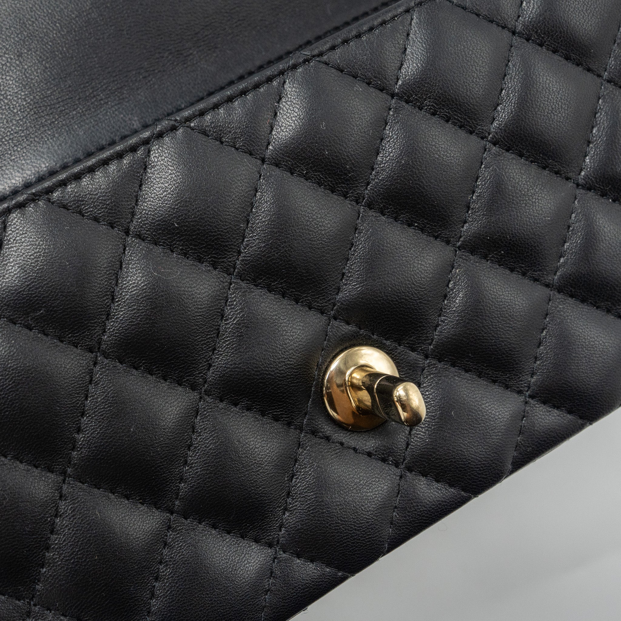 CHANEL CLASSIC MINI RECTANGULAR FLAP BAG LAMBSKIN BLACK LGHW (MICROCHIP)