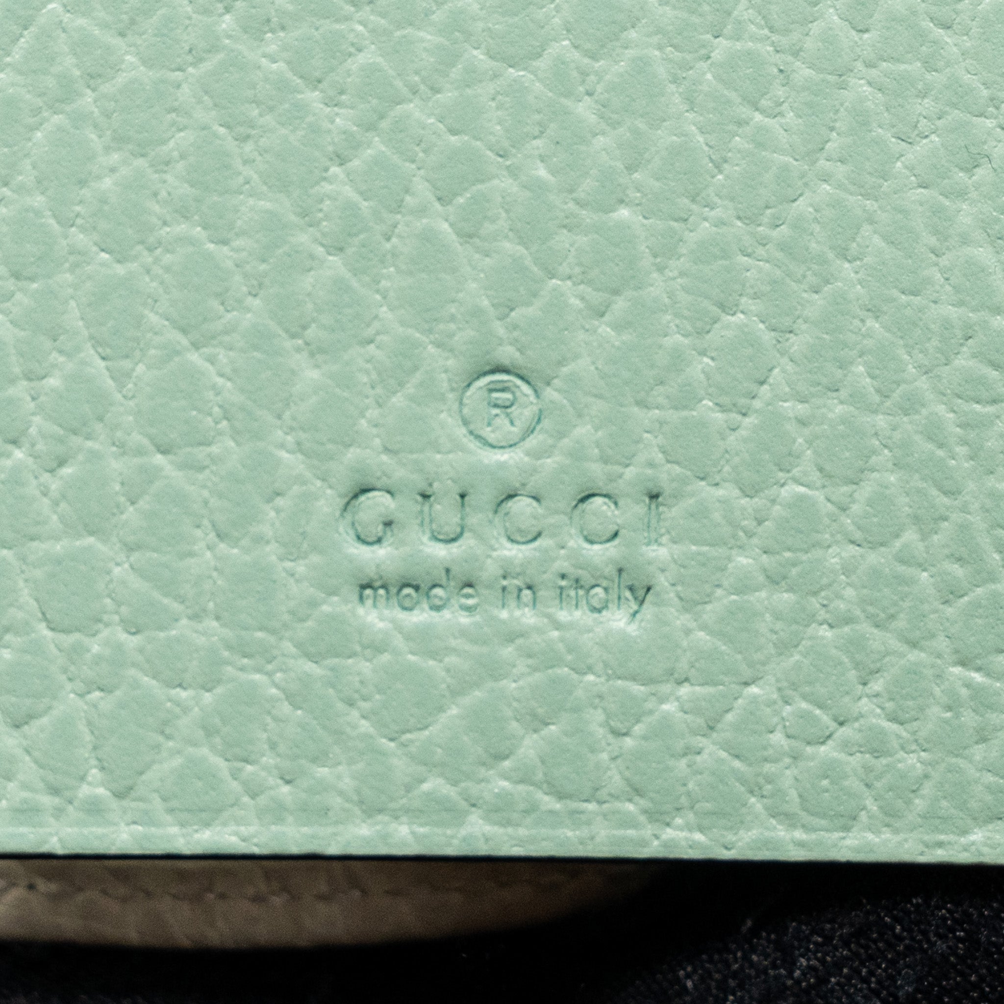 GUCCI OPHIDIA KEY CASE CALFSKIN WHITE GHW