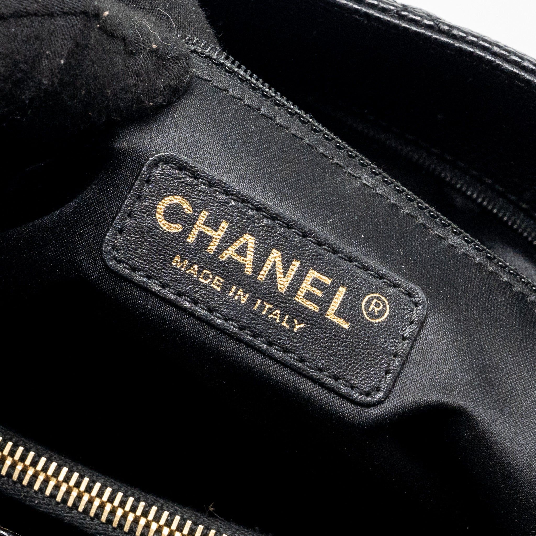 CHANEL GRAND SHOPPING TOTE BAG CAVIAR BLACK GHW